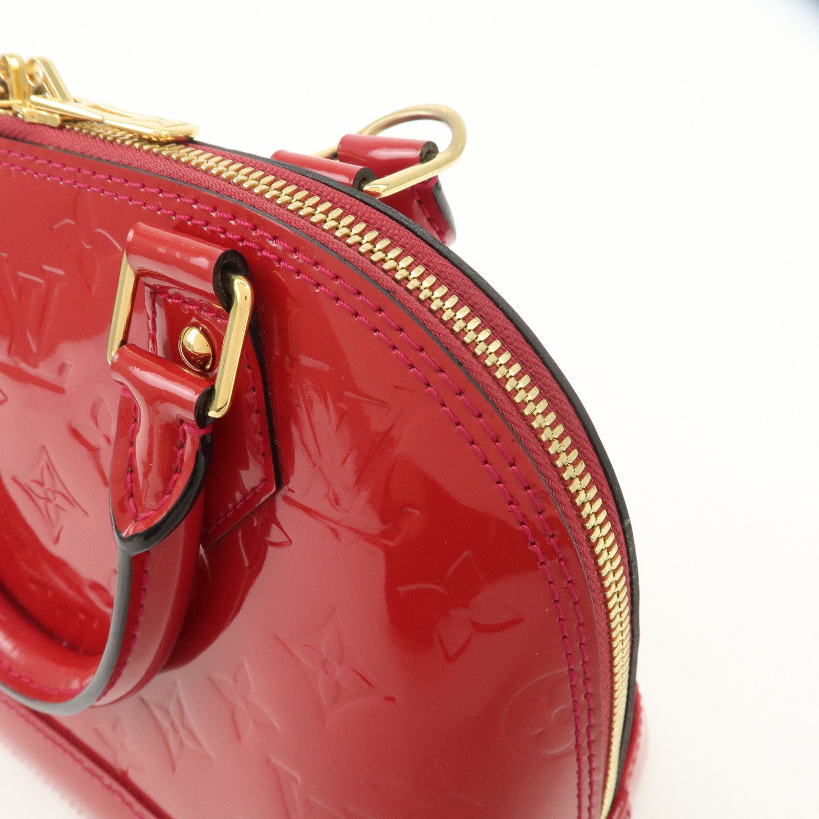 Louis Vuitton Monogram Vernis Leather Alma BB 2Way Shoulder Bag Used