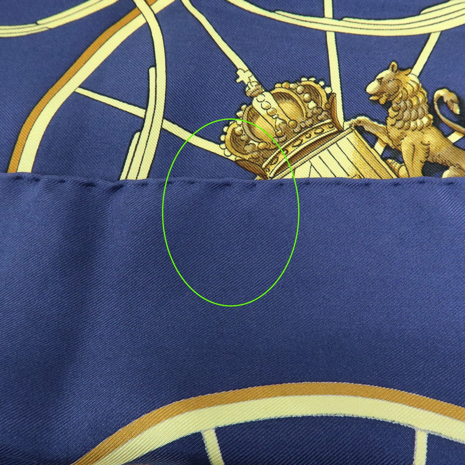 HERMES Carre 90 Silk 100% Scarf SPRINGS Navy White Yelllow Red