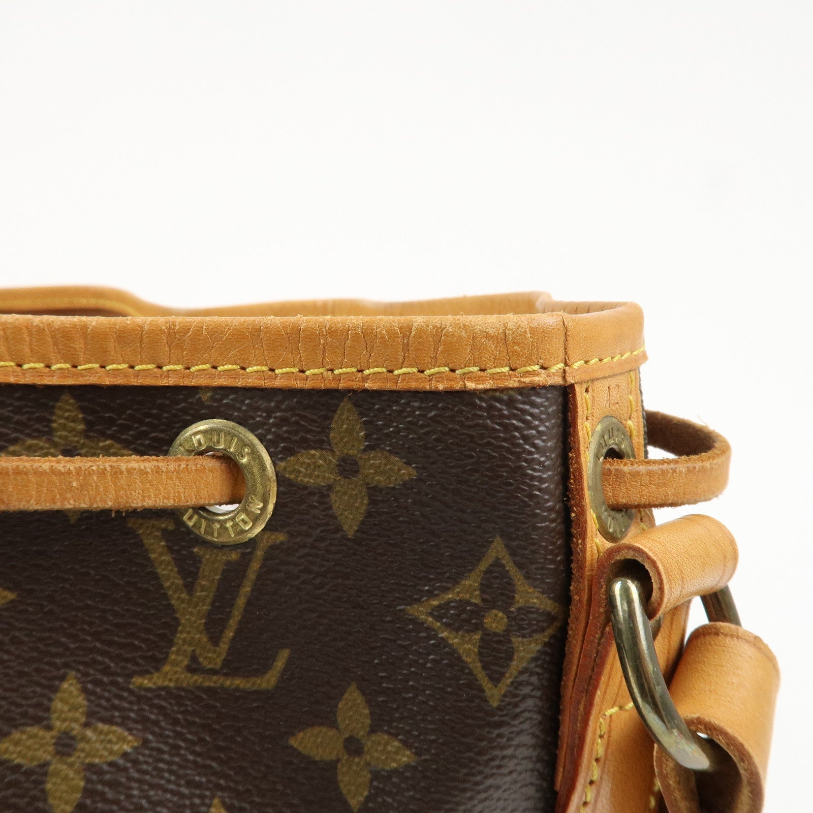 Louis Vuitton Monogram Petit Noe Shoulder Bag Brown M42226