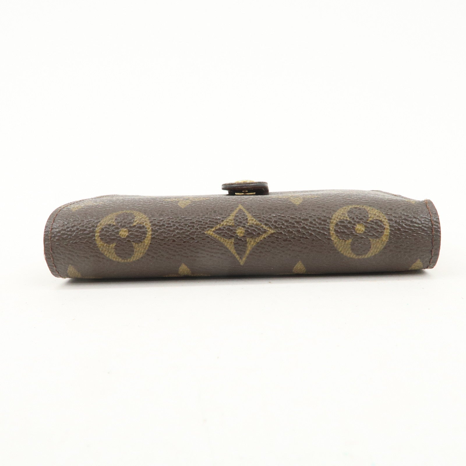 Louis Vuitton Monogram Porte Monnaie Viennois Wallet Brown M61663 Used