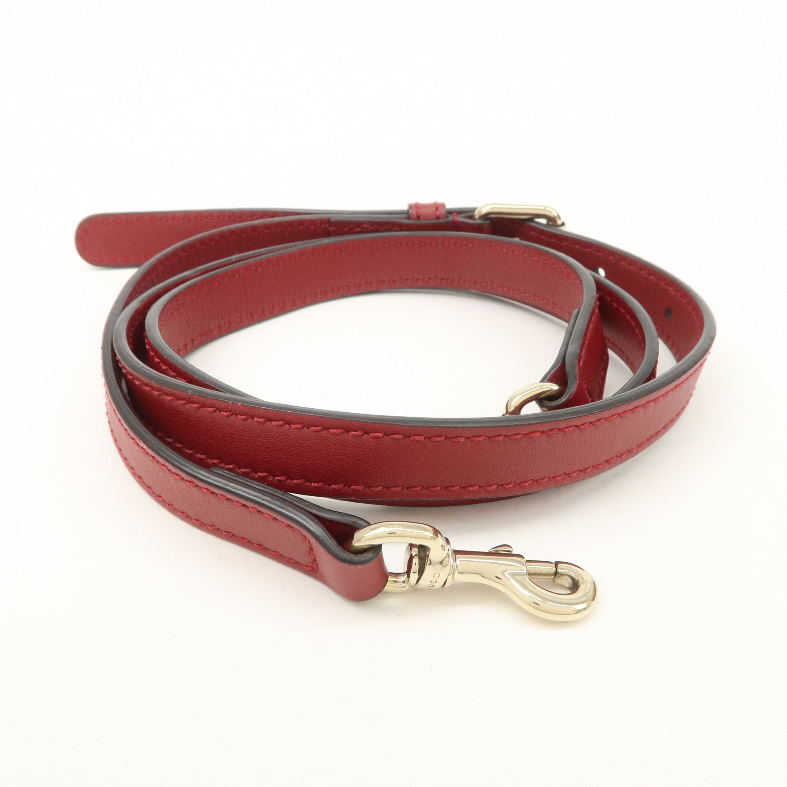 GUCCI Micro Guccissima 2Way Bag Hand Bag Red 449654