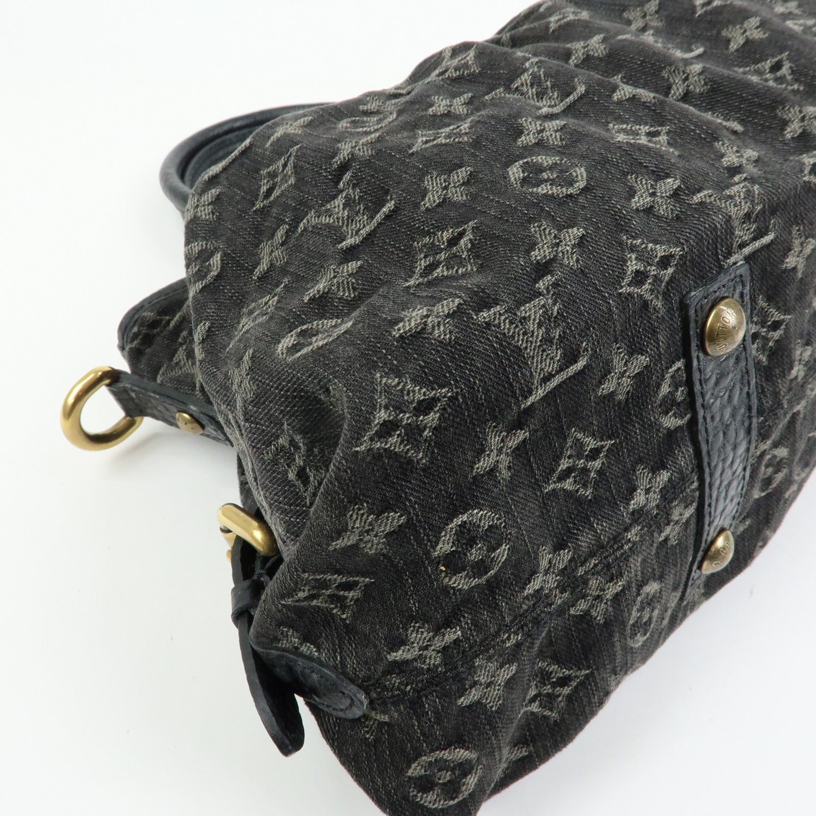 Louis Vuitton Monogram Denim Neo Cabby MM 2Way Bag Noir M95351