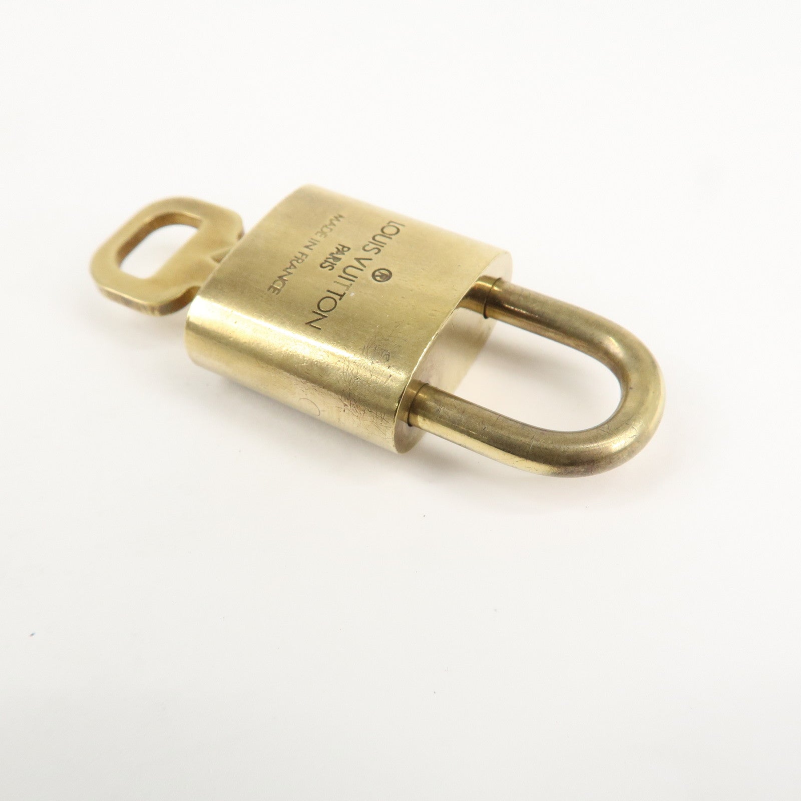 Louis Vuitton Set of 10 Lock & Key Cadena Key Lock Metal Gold Used