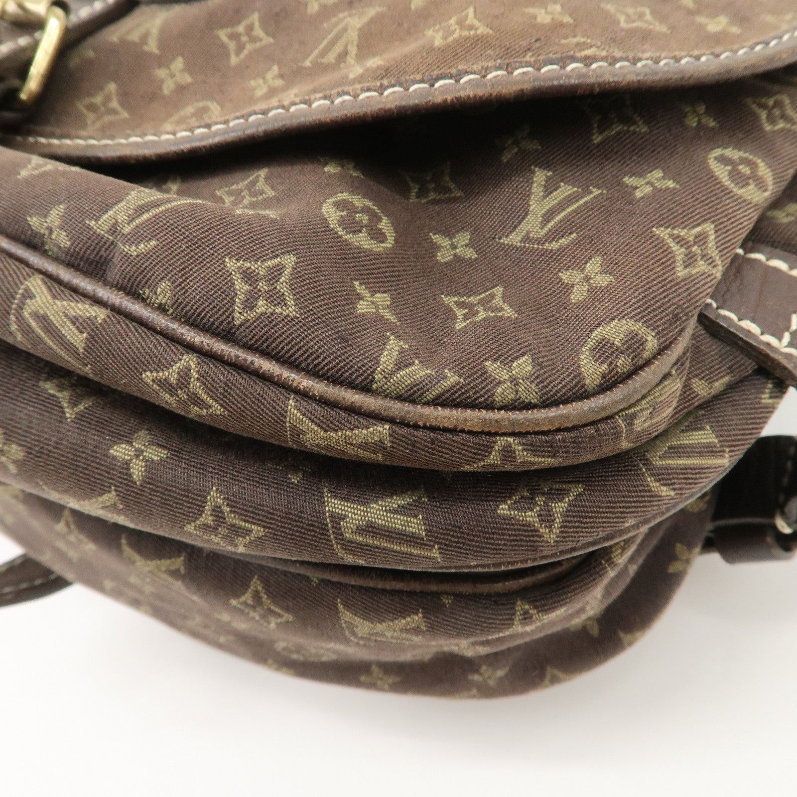 Louis Vuitton Monogram Mini Saumur 30 Hand Bag Brown Canvas Ｍ95227 Used