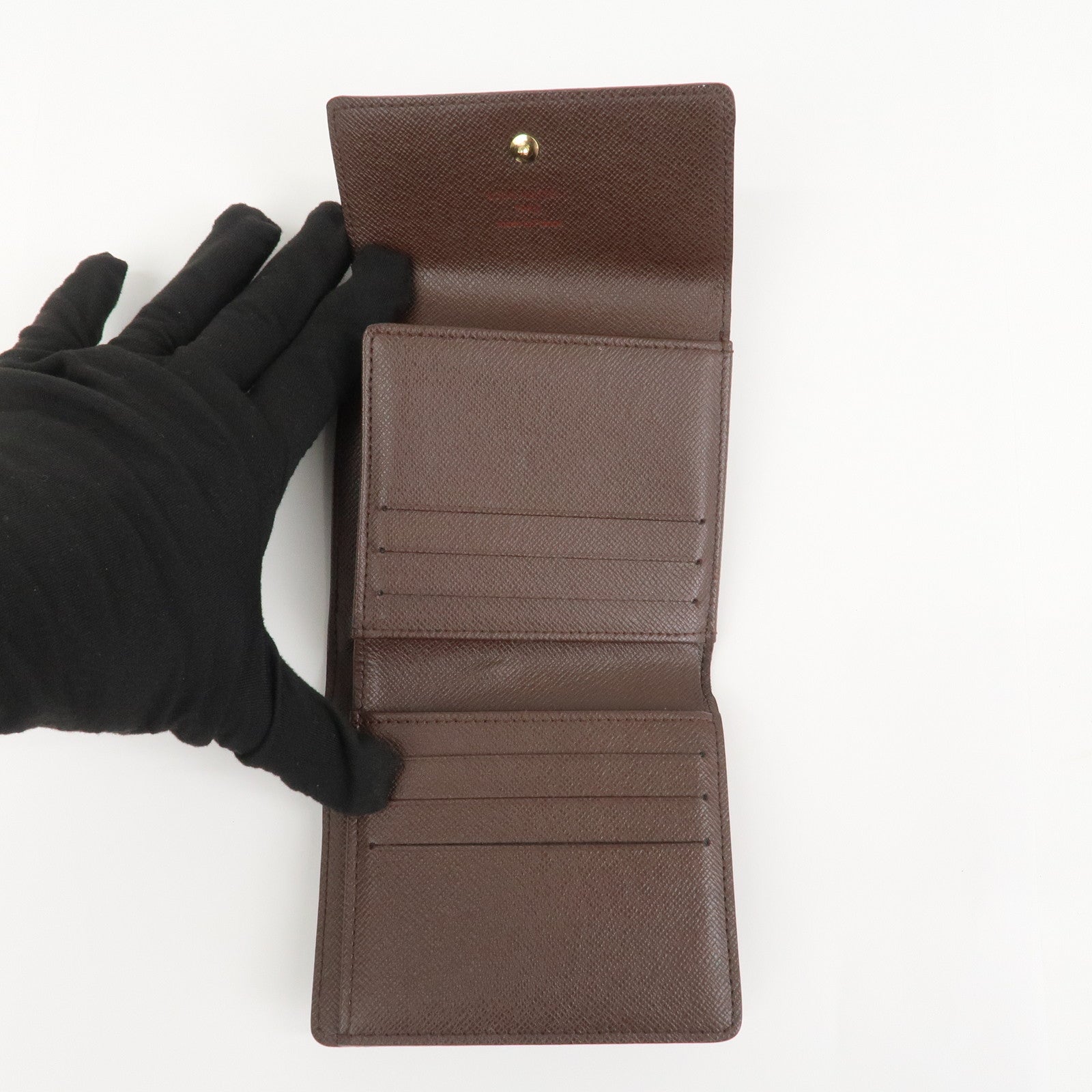 Louis Vuitton Damier Portefeuille Élise Bi-fold Wallet Brown N61654