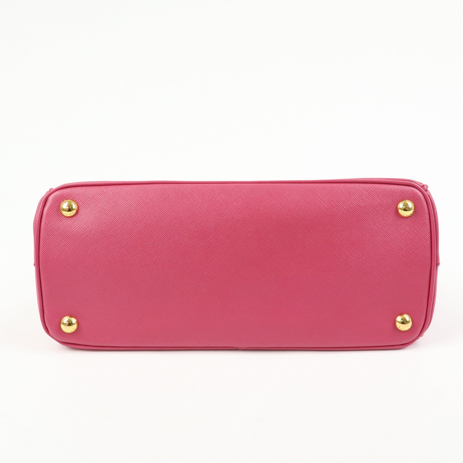 PRADA Triangle Logo Saffiano Leather 2Way Hand Bag Pink BN1801