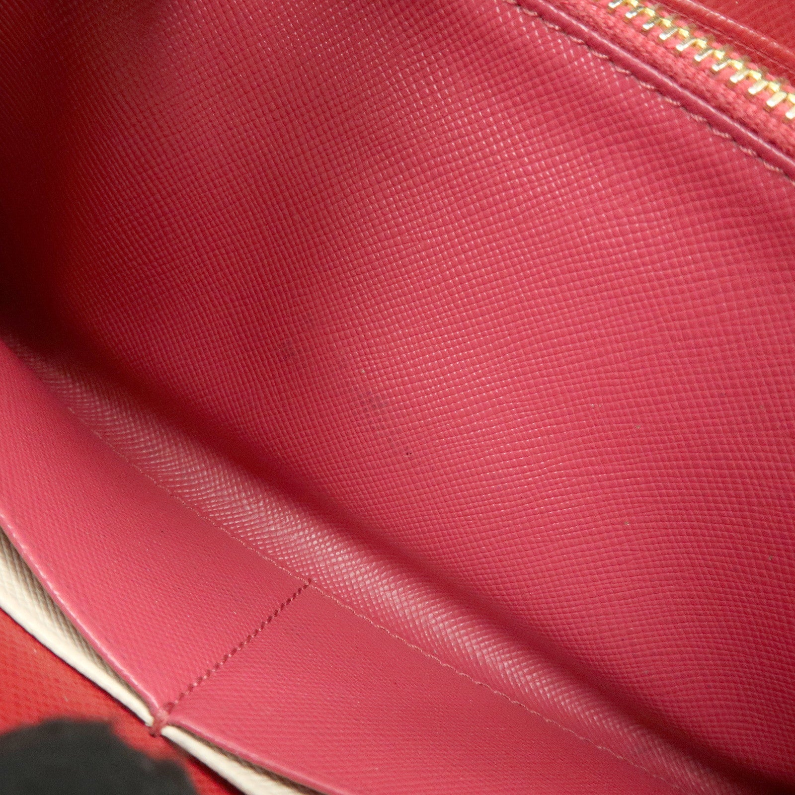 PRADA Saffiano Leather Round Zippy Long Wallet Black 1M0506