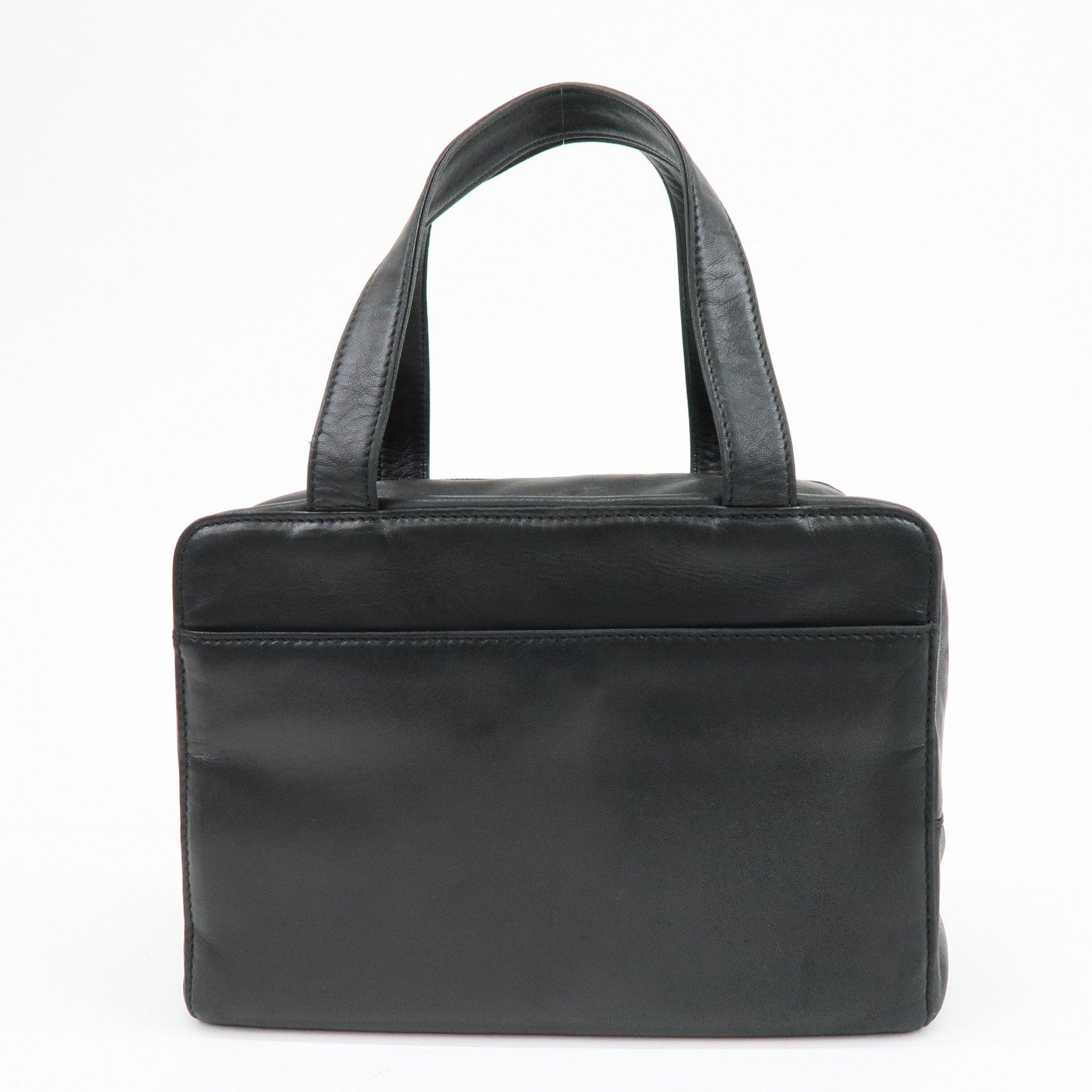 LOEWE Anagram Nappa Leather Hand Bag Tote Bag Black