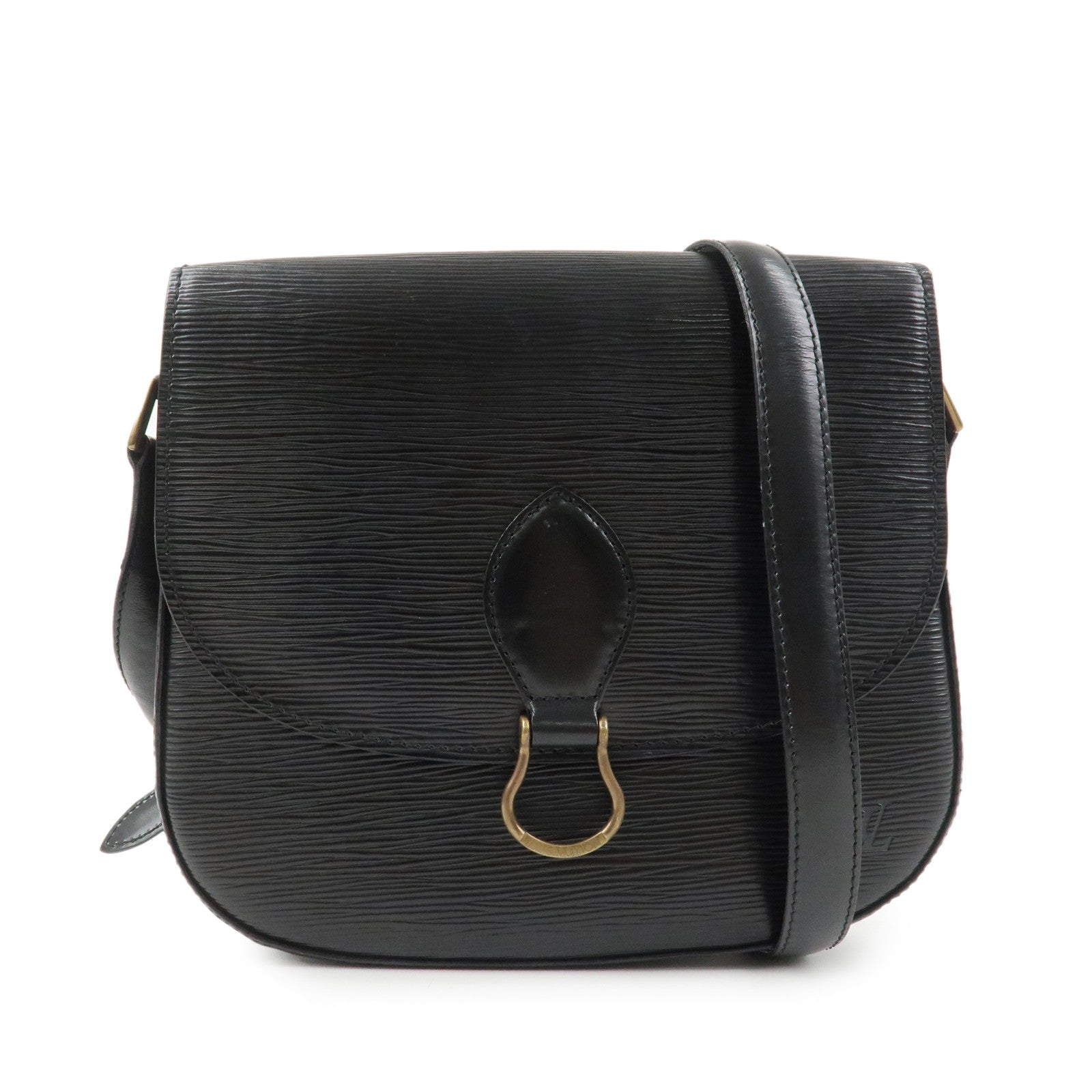 Louis Vuitton Epi Saint Cloud Shoulder Bag Black Noir M52192