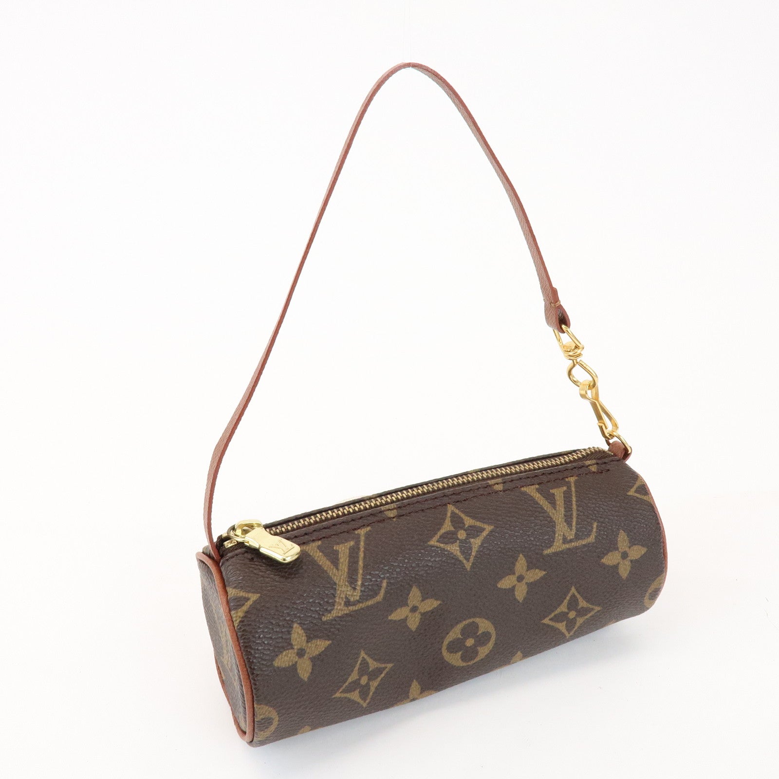 Louis Vuitton Monogram Mini Pouch for Papillon Bag Old Style Brown