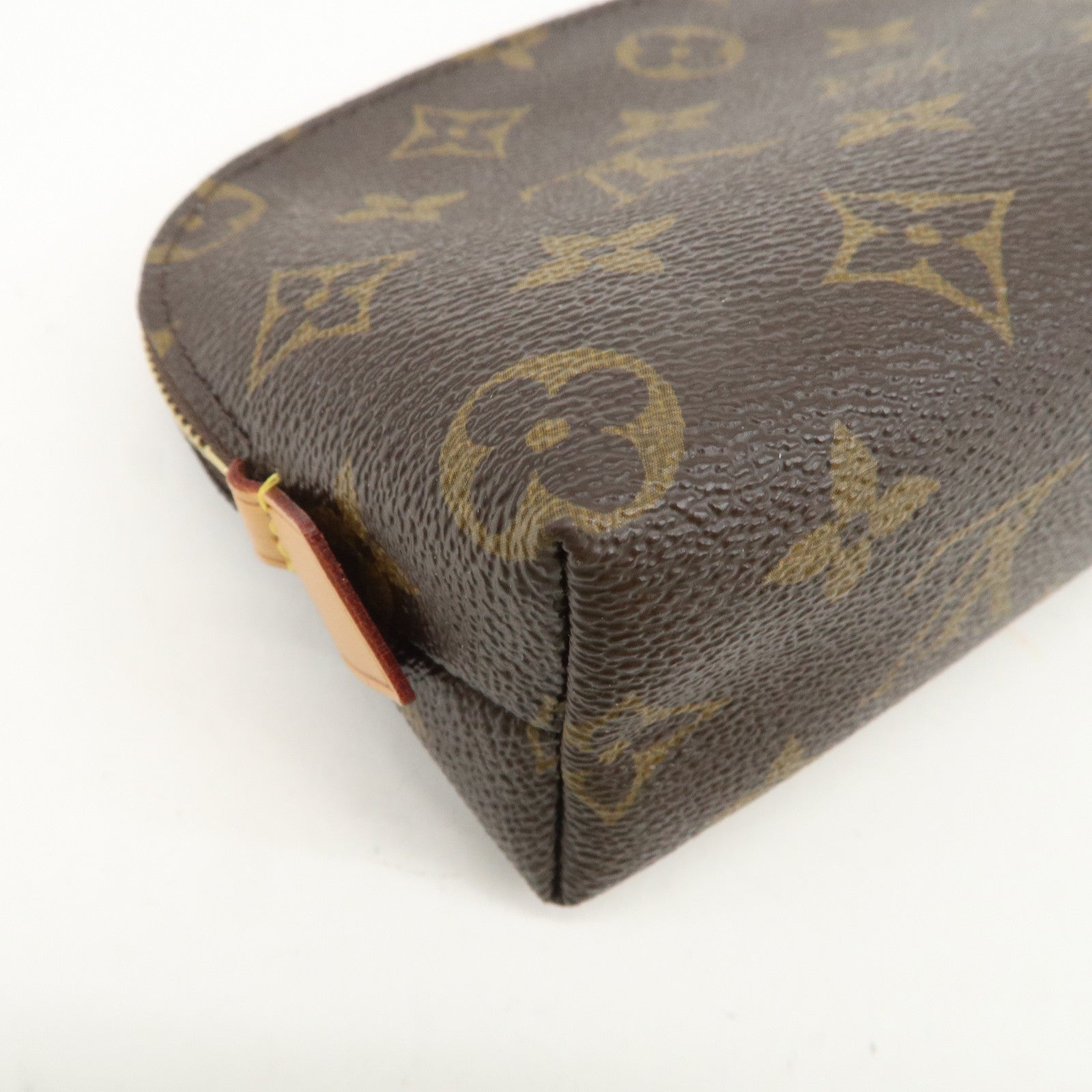 Louis Vuitton Monogram Pochette Cosmetic Pouch Brown M47515