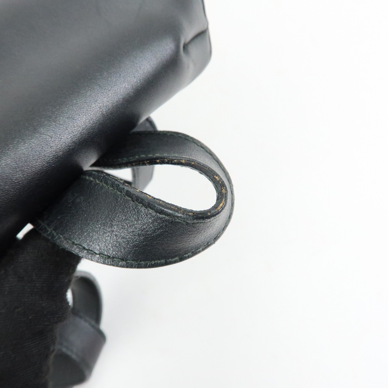 Ferragamo Gancni Leather Mini Backpack Rucksack Black Silver