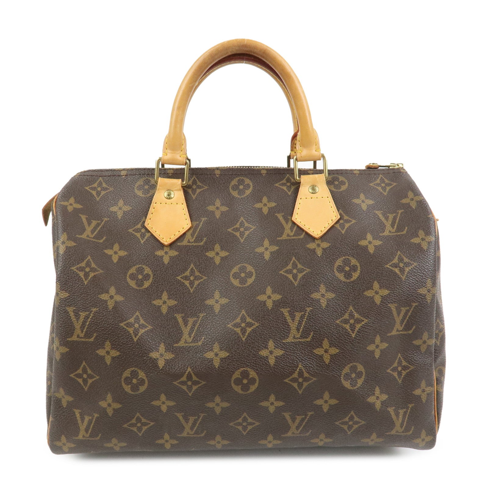 Louis Vuitton Monogram Speedy 30 Boston Bag Hand Bag Brown M41526