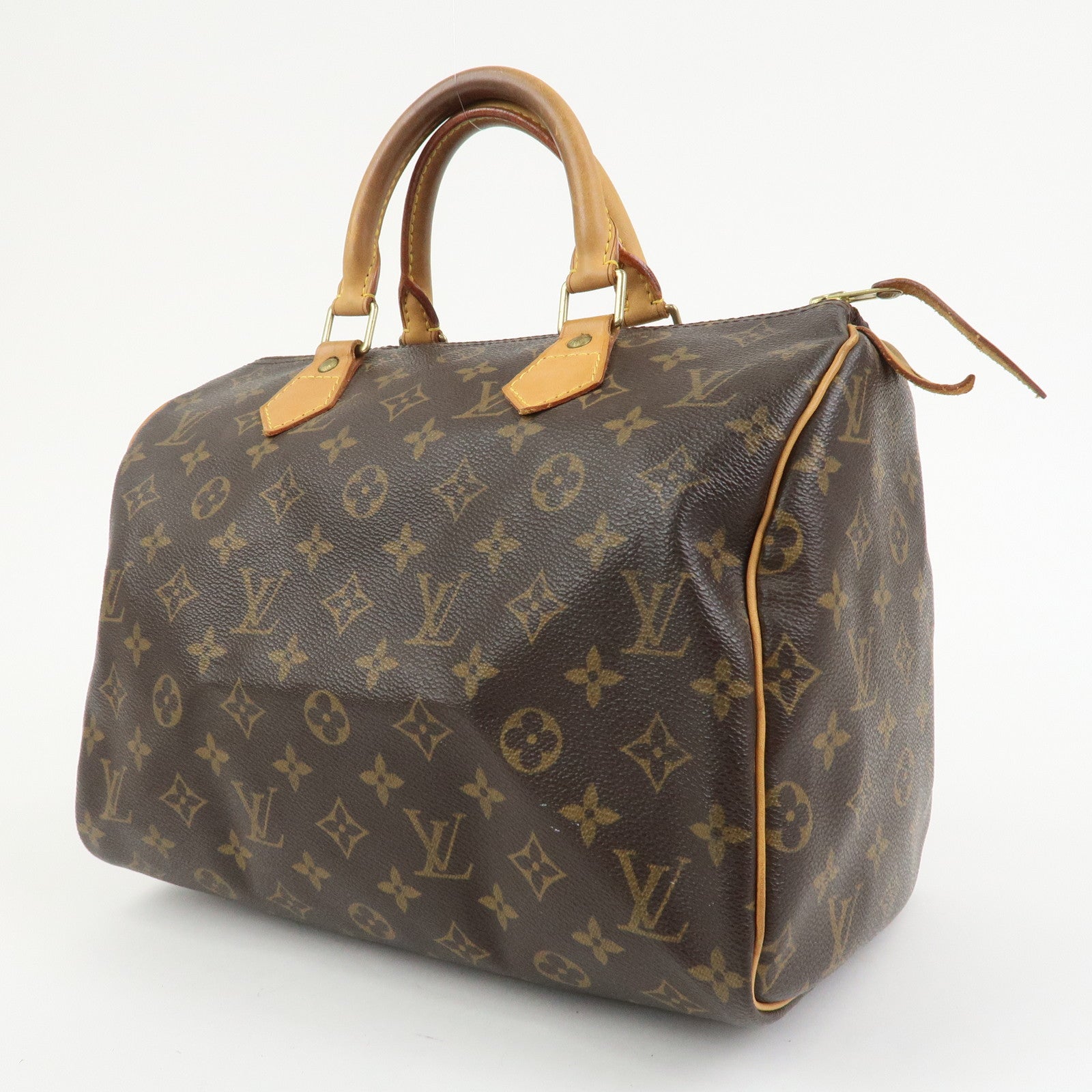 Louis Vuitton Monogram Speedy 30 Boston Bag Hand Bag Brown M41526