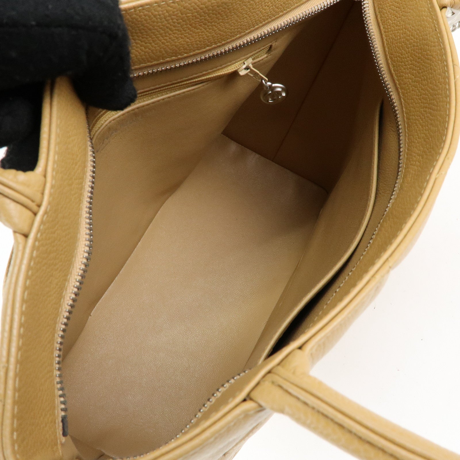 CHANEL Matelasse COCO Mark Medallion Tote Bag Hand Bag Beige A01804