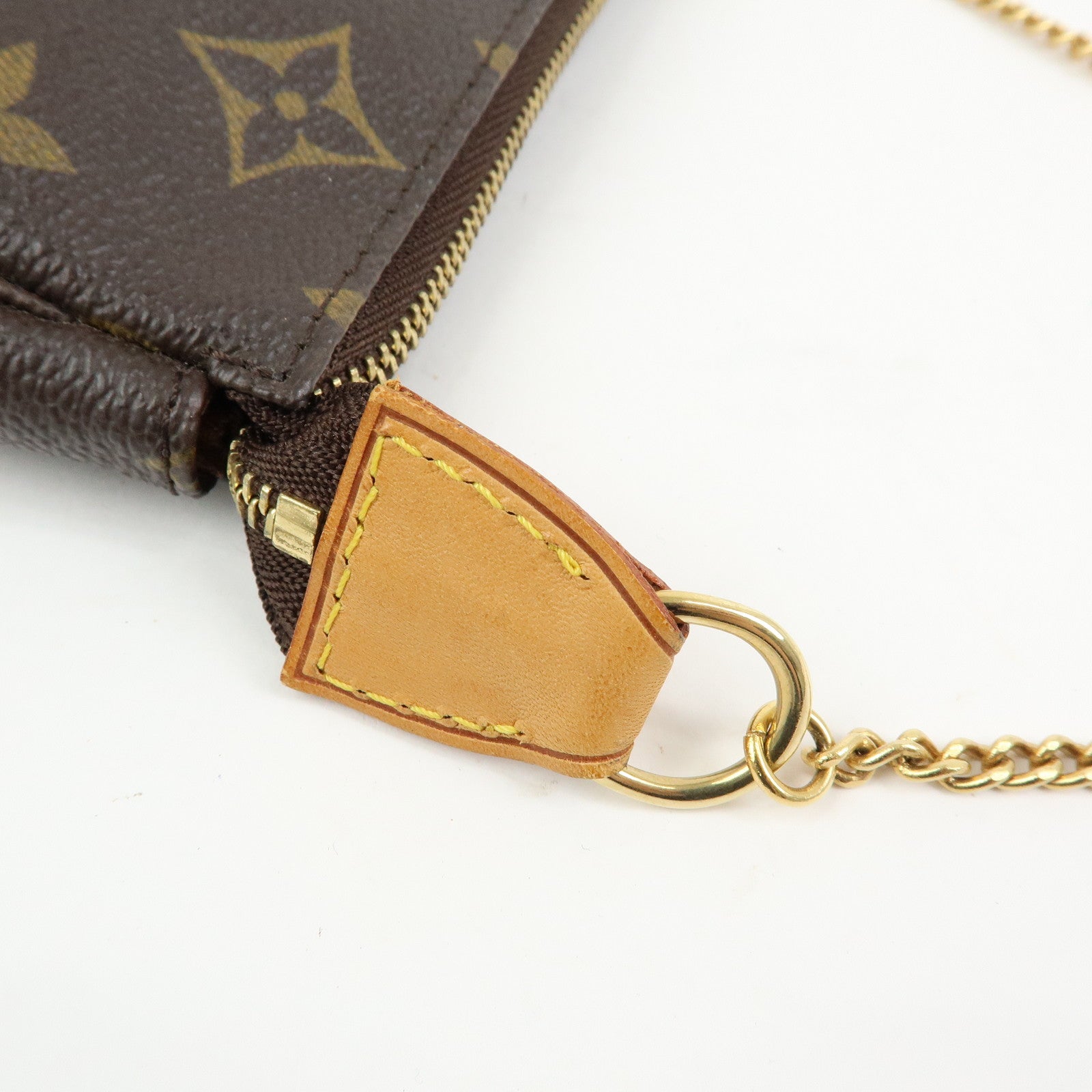 Louis Vuitton Monogram Mini Pochette Accessoires Hand Bag M58009