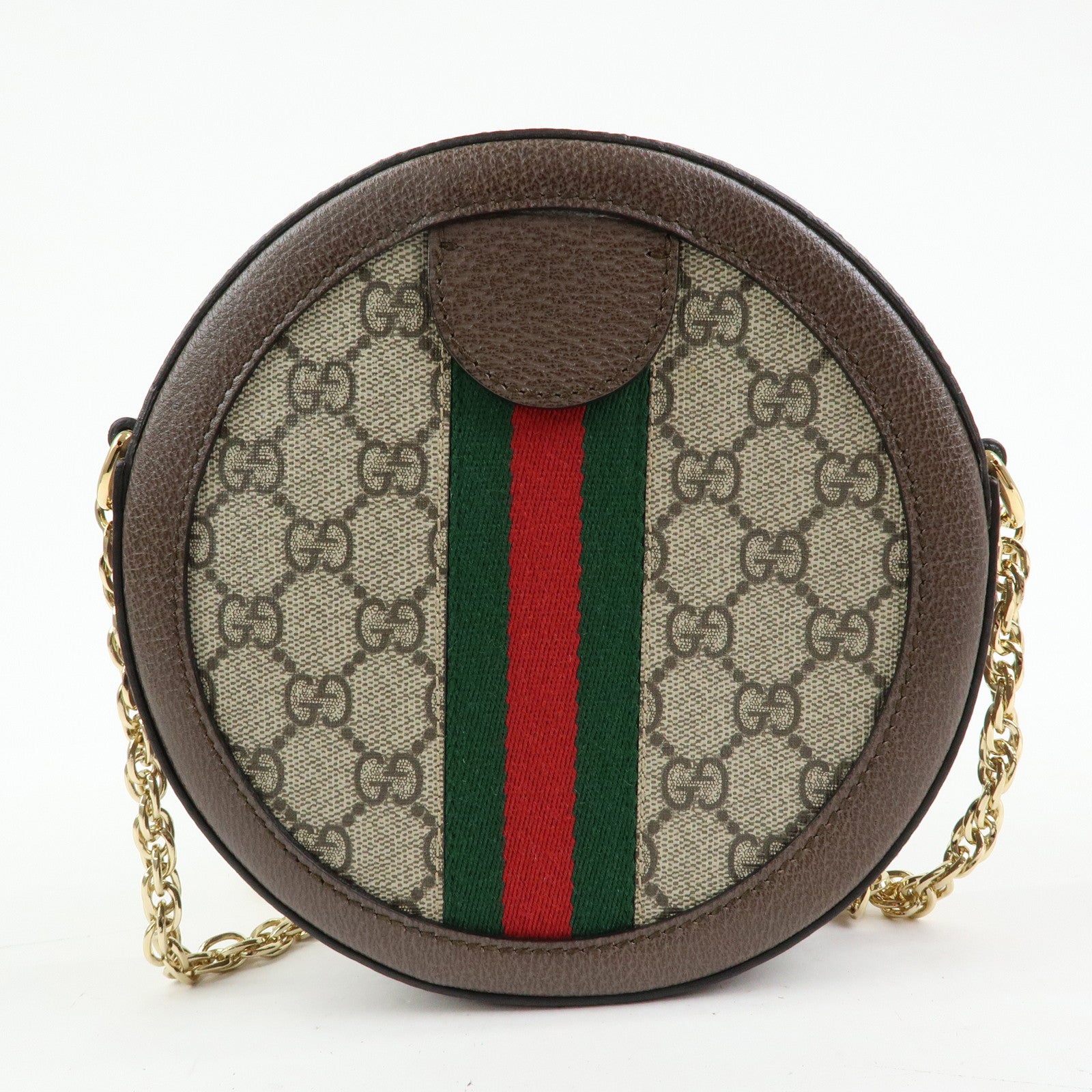 GUCCI Ophidia Sherry GG Superme Leather Shoulder Bag Beige 550618