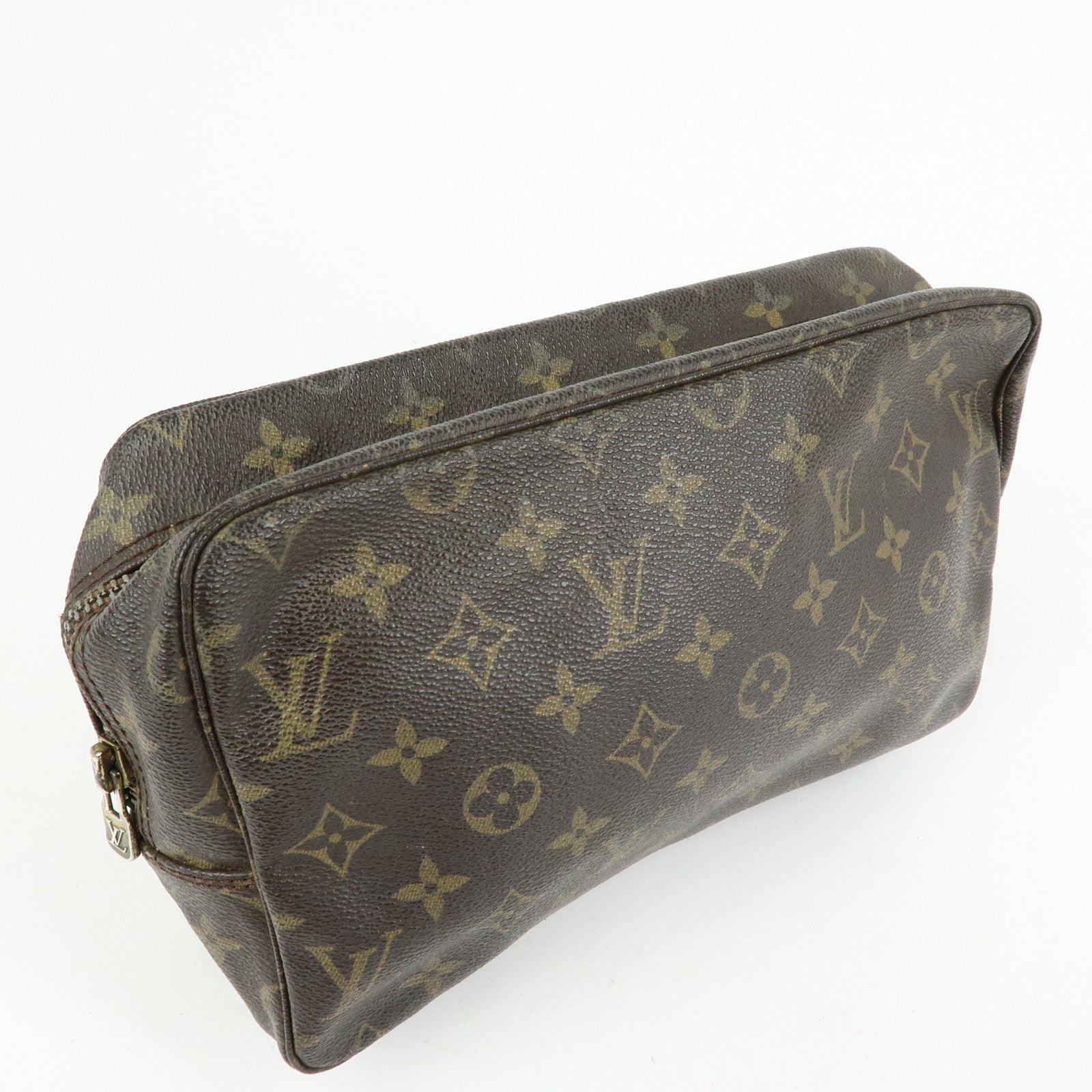 Louis Vuitton Monogram Trousse Toilette 28 Pouch Brown M47522