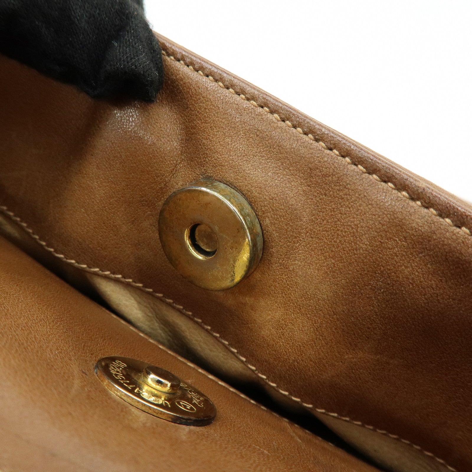 GUCCI Old GUCCI Sherry Leather Hand Bag Shoulder Bag Brown