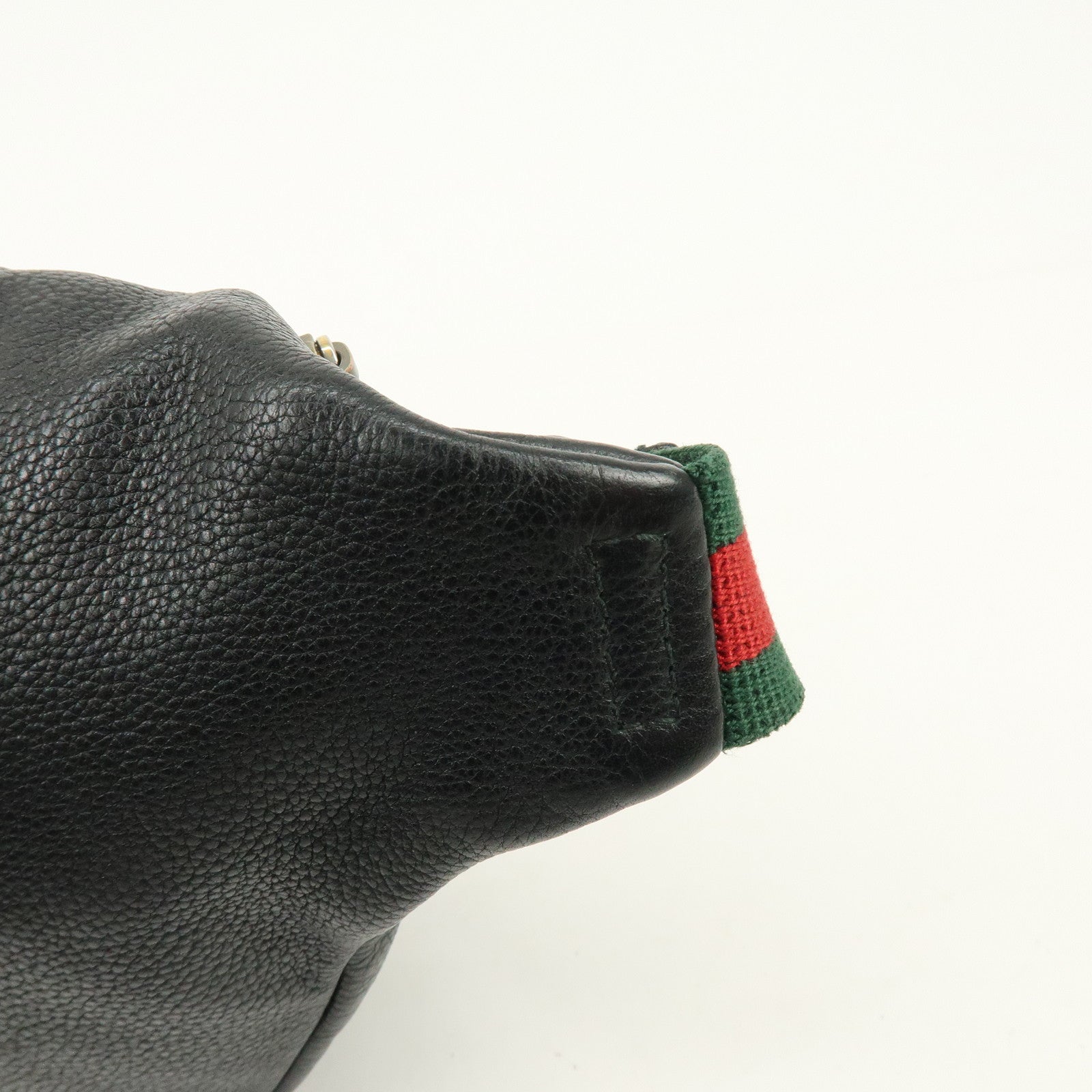 GUCCI Sherry Interlocking G Leather Canvas Waist Body Bag 530412