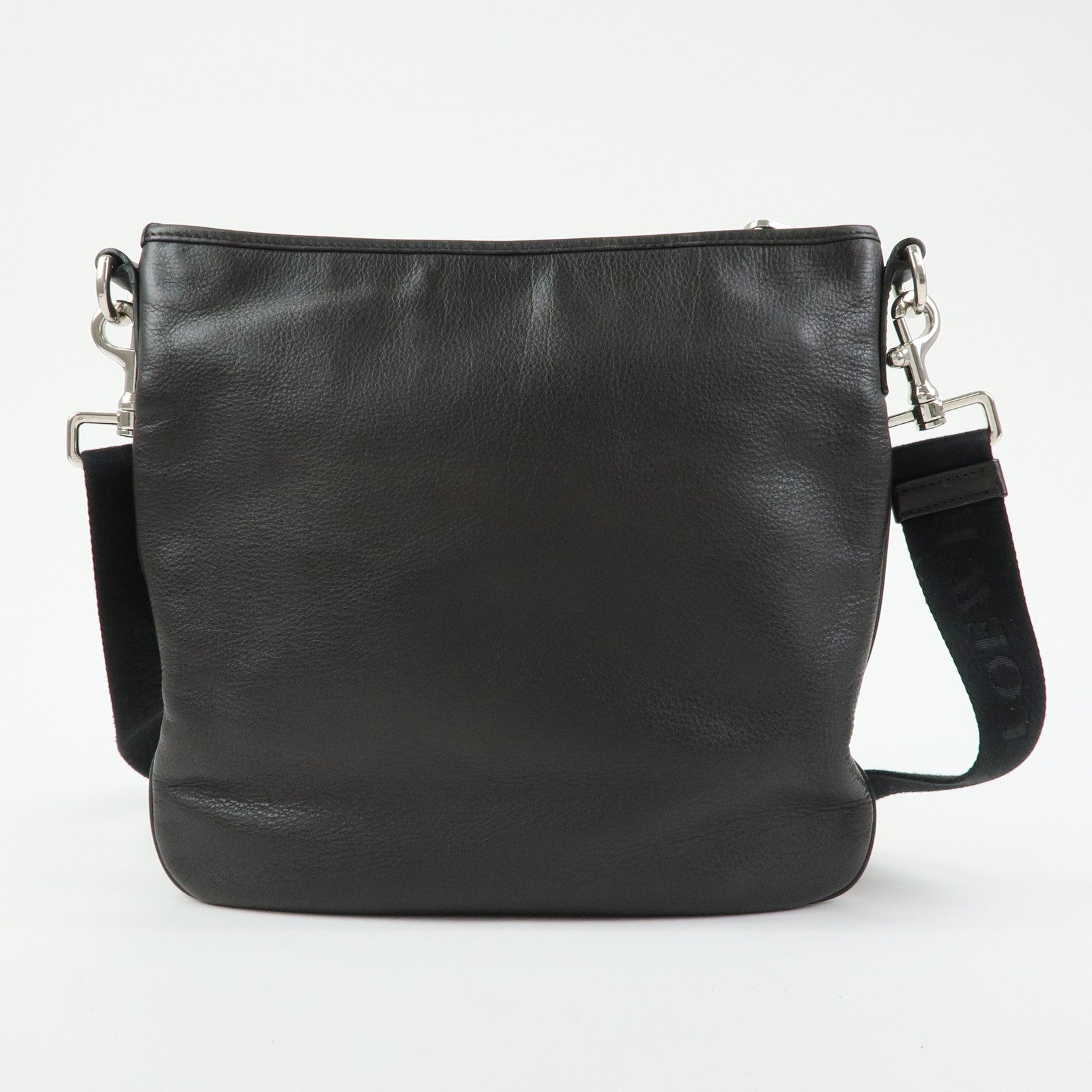 LOEWE Anagram Leather Shoulder Bag Crossbody Bag Dark Brown