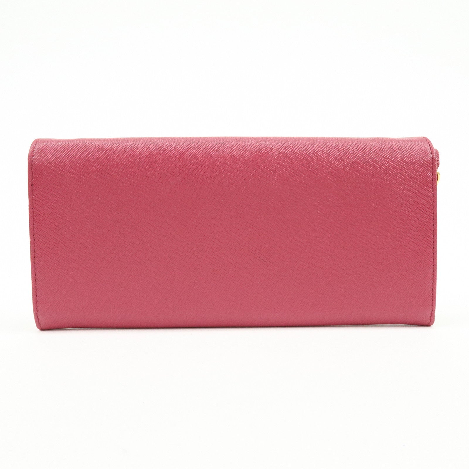 PRADA Saffiano Leather Chain Wallet WOC Pink 1M1290