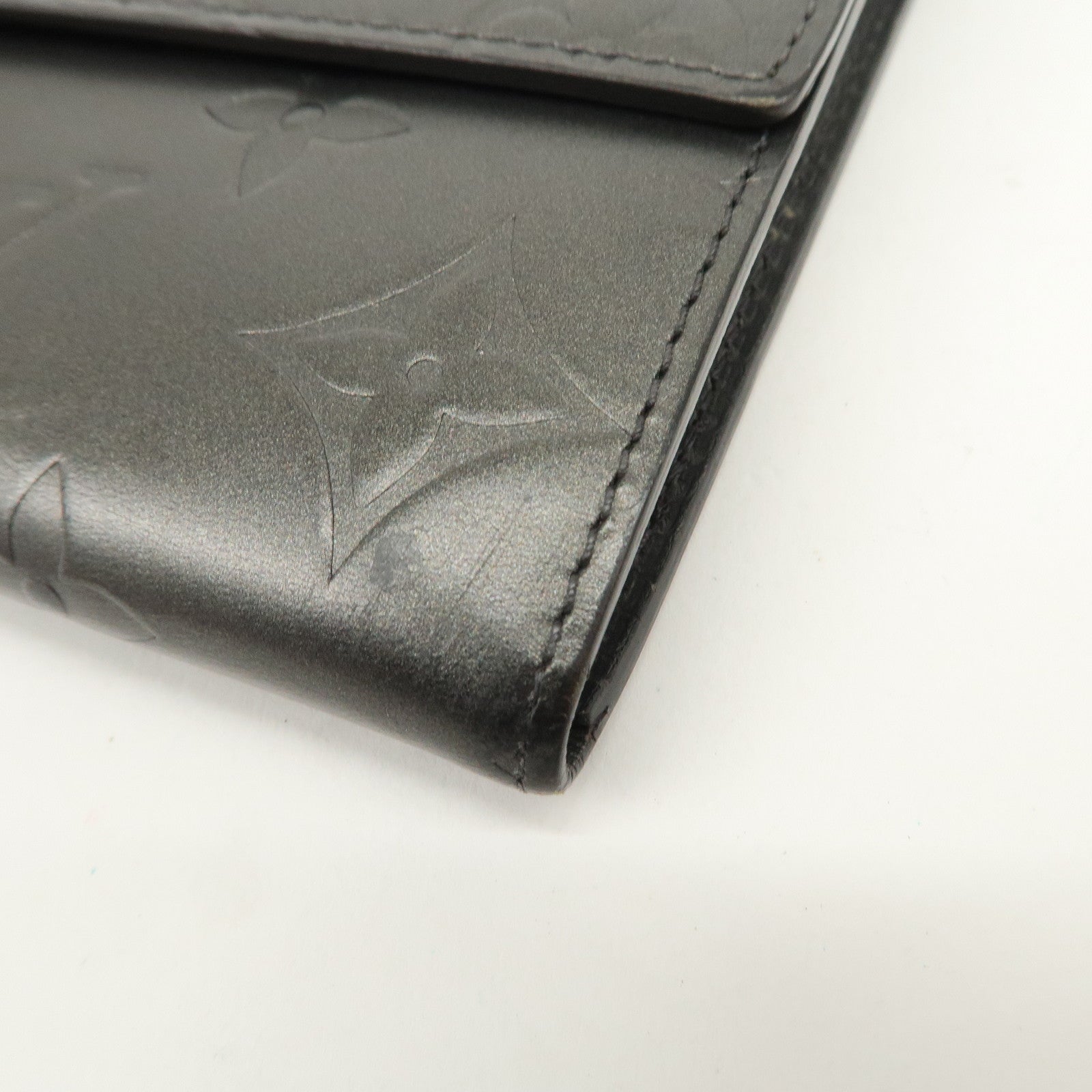 Louis Vuitton Monogram Matte Vernis Set of 2 Wallet M93530/M65142