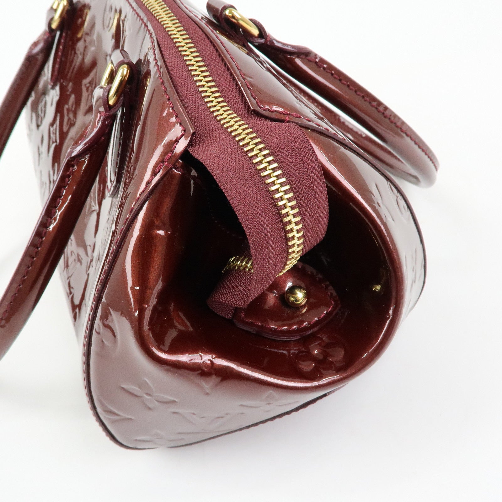 Louis Vuitton Monogram Vernis Sherwood PM Boston Hand Bag M91492