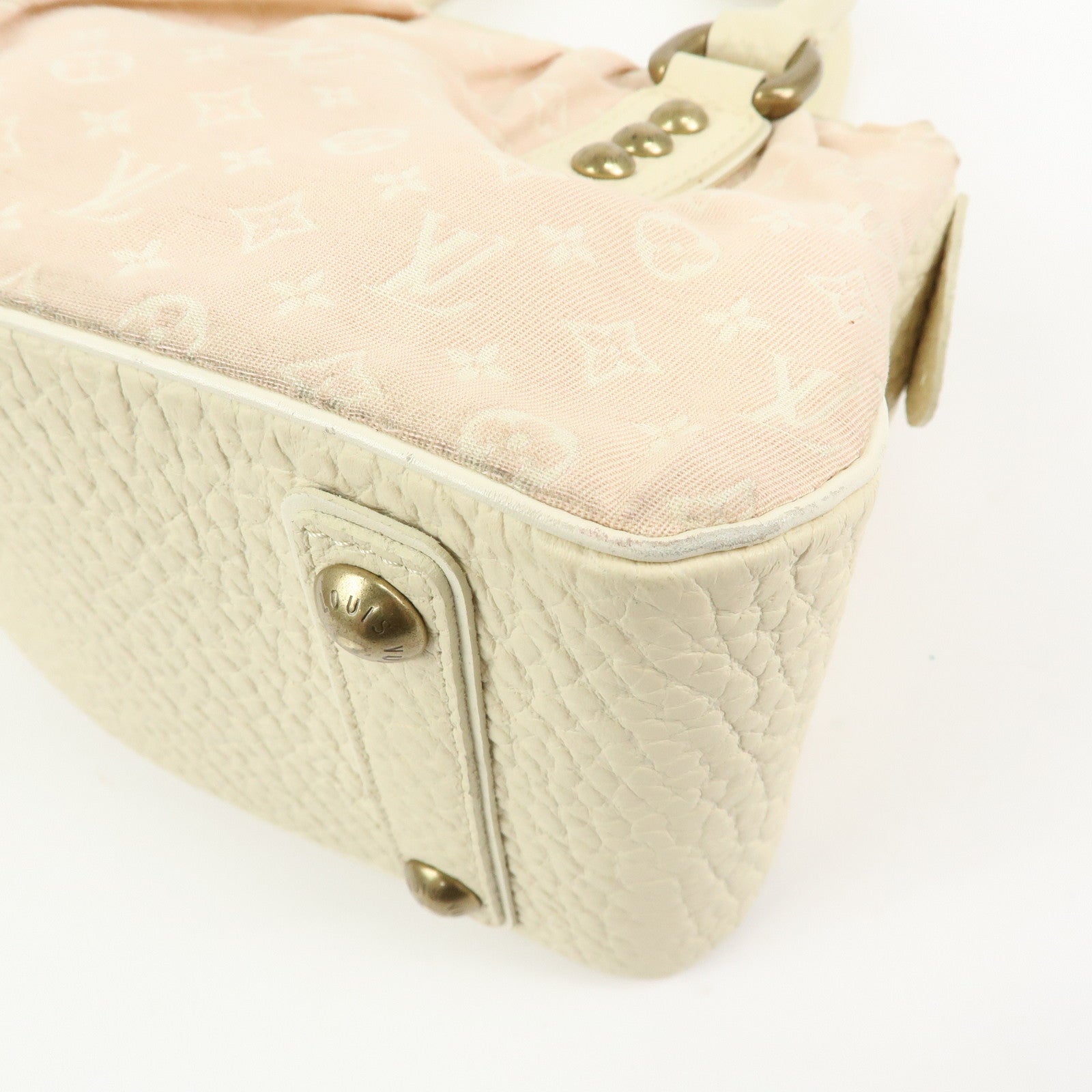 Louis Vuitton Monogram Mini Lin Trapes PM Hand Bag Rose M40062