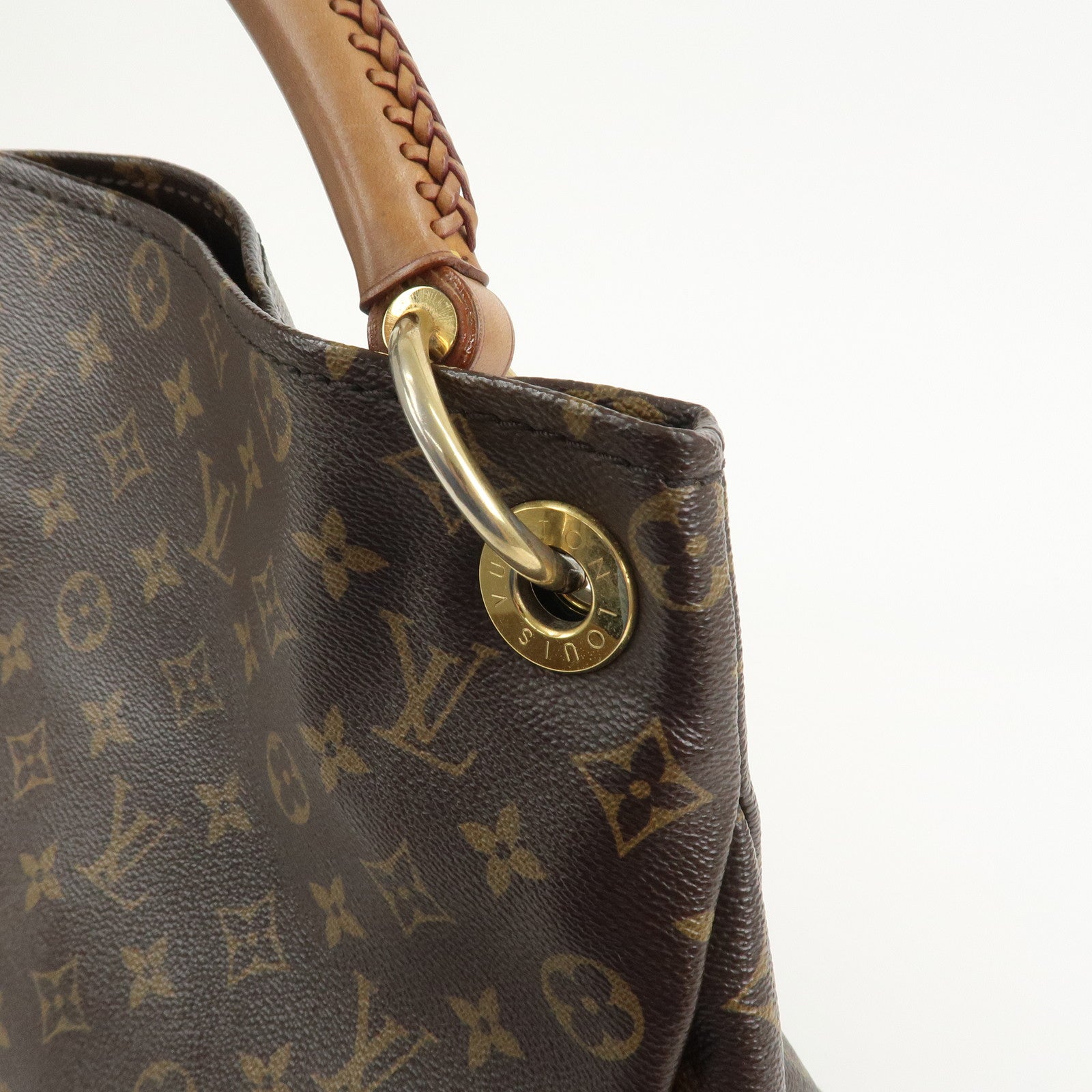 Louis Vuitton Monogram Artsy MM Shoulder Bag Brown M40249