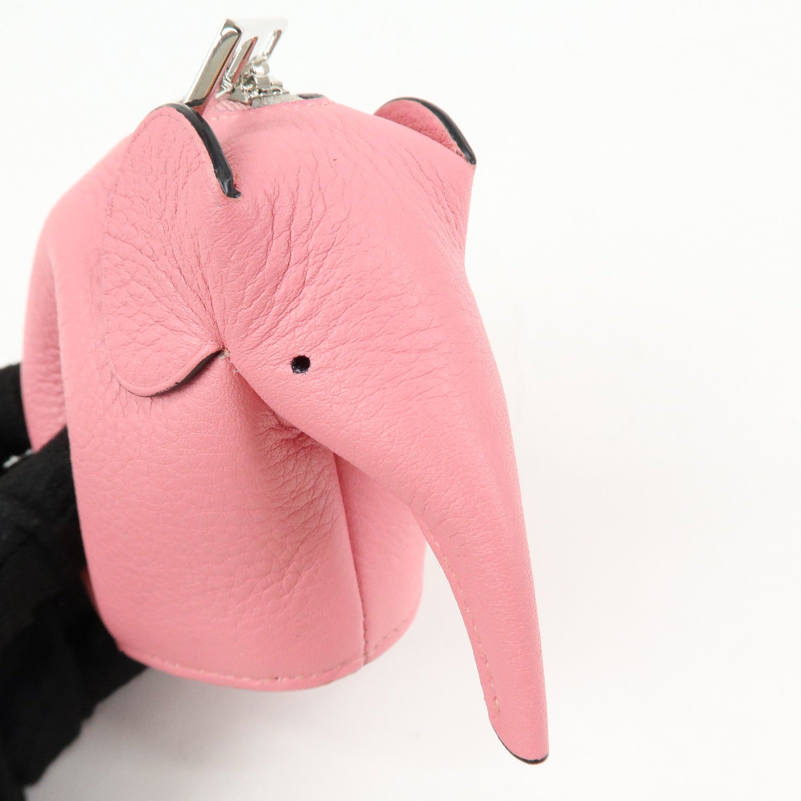 LOEWE Calf Leather Elephant Coin Case Coin Purse Coin Bag Pink