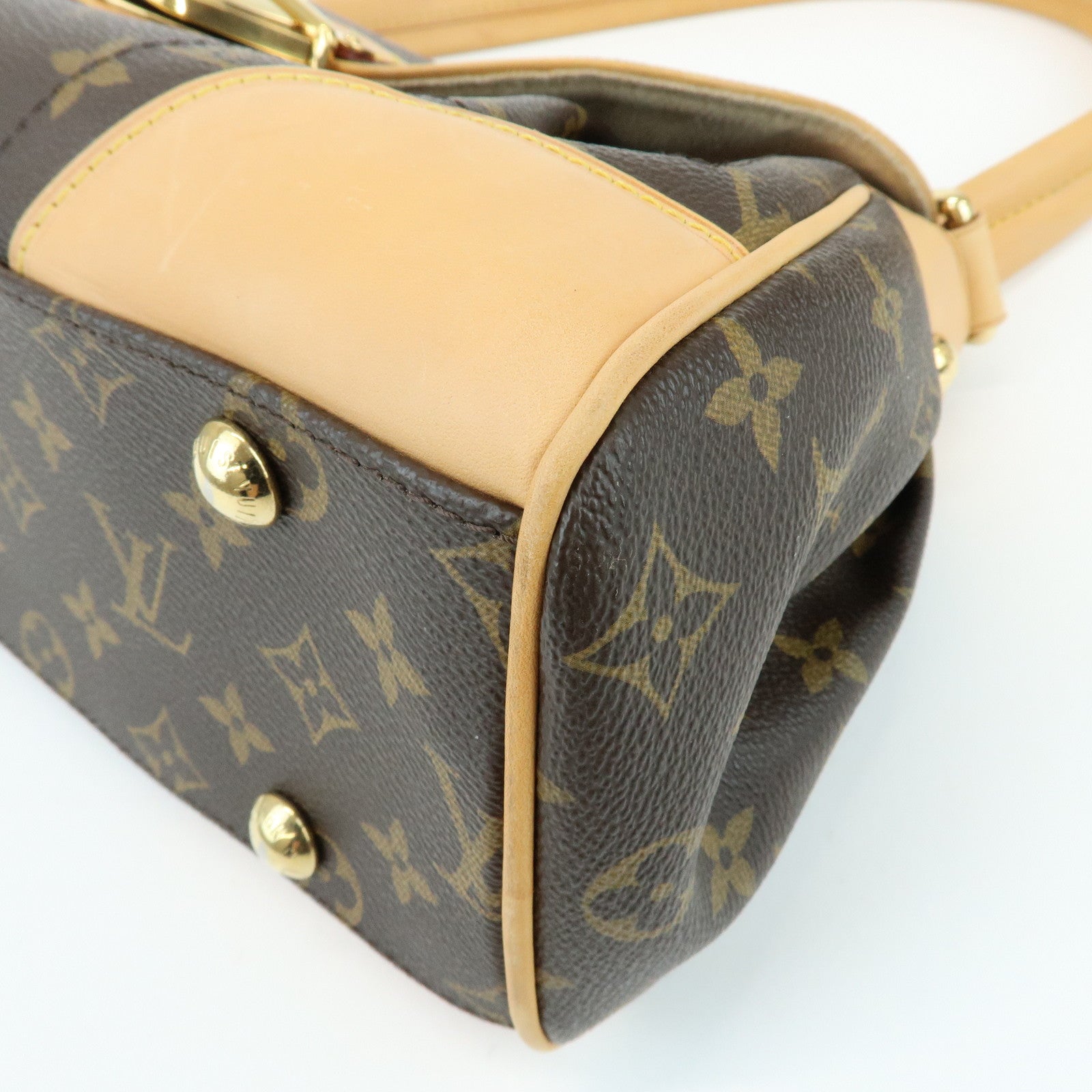 Louis Vuitton Monogram Beverly MM Shoulder Hand Bag Brown M40121