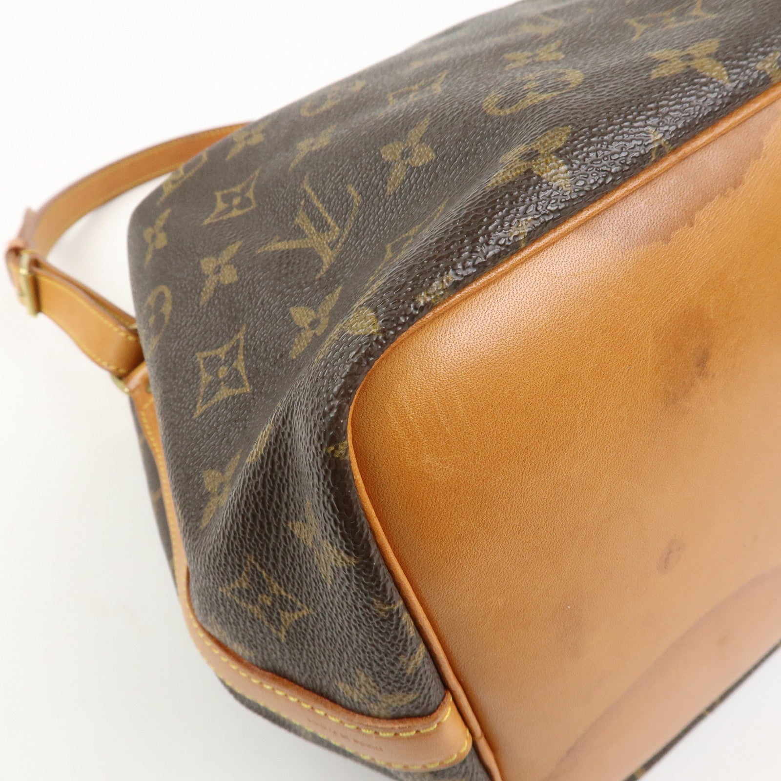Louis Vuitton Monogram Petit Noe Shoulder Bag Brown M42226