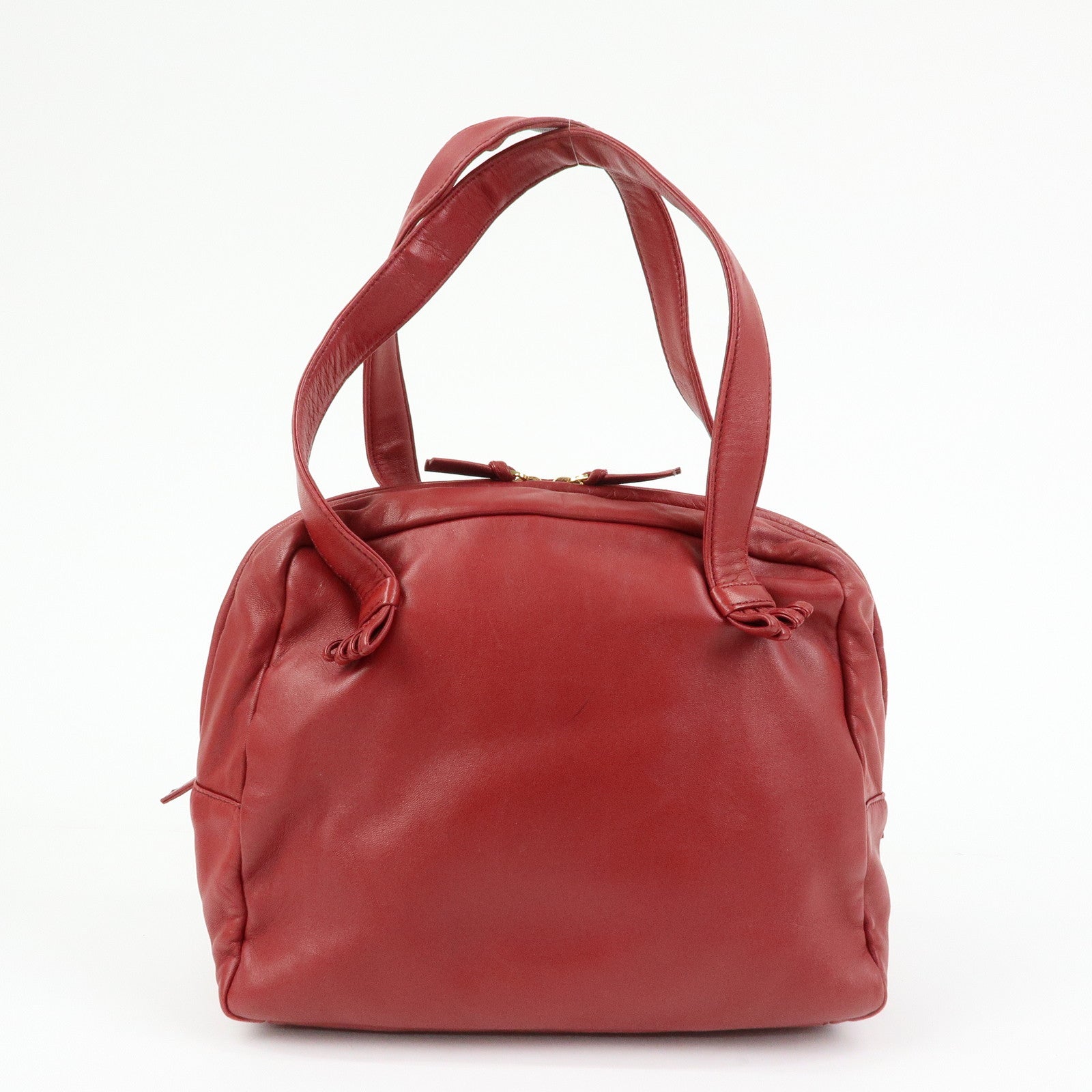 LOEWE Anagram Nappa Leather Hand Bag Shoulder Bag Red