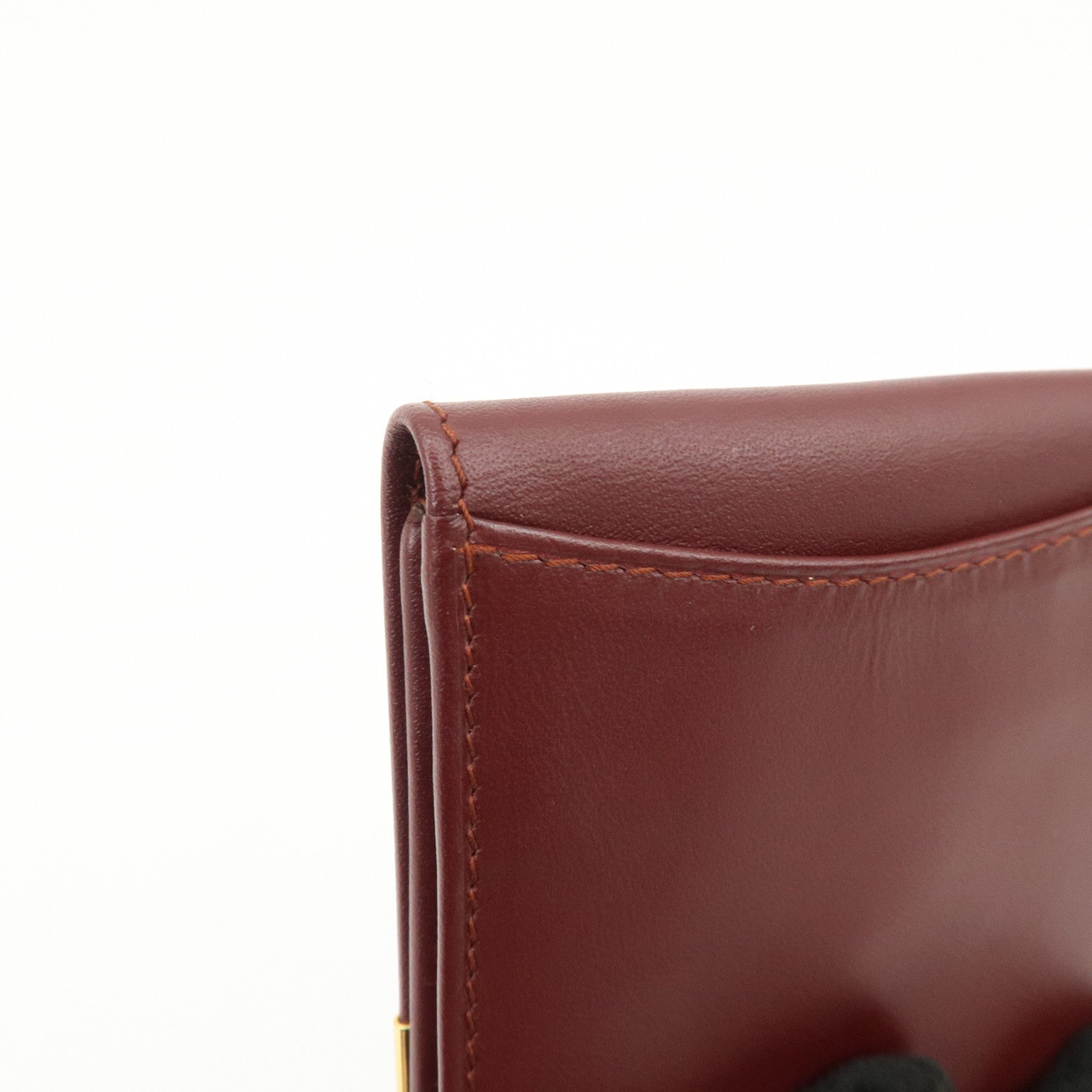 Cartier Must Line Leather Coin Case Bordeaux