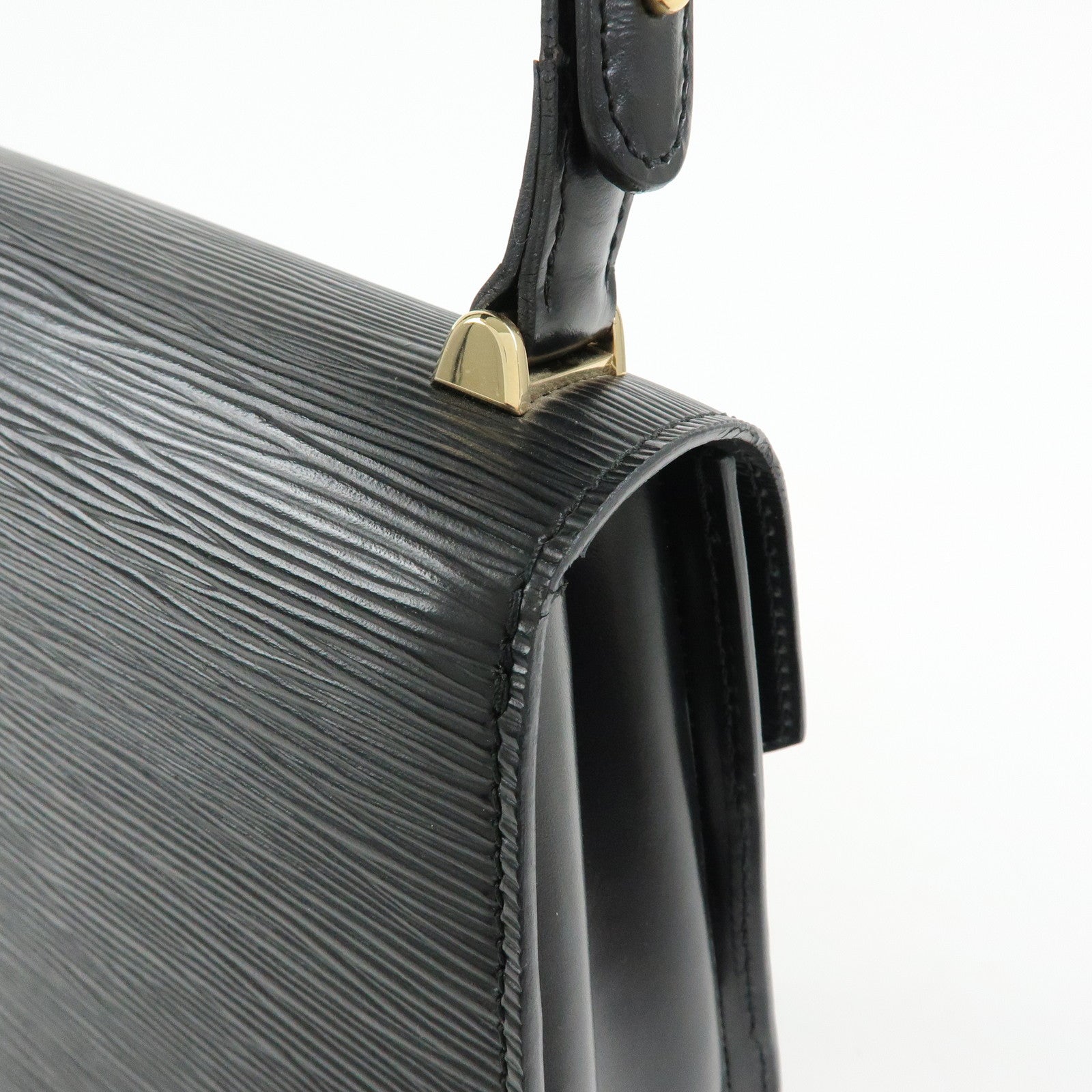 Louis Vuitton Epi Tilsit Shoulder Bag Hand Bag Noir Black M52482