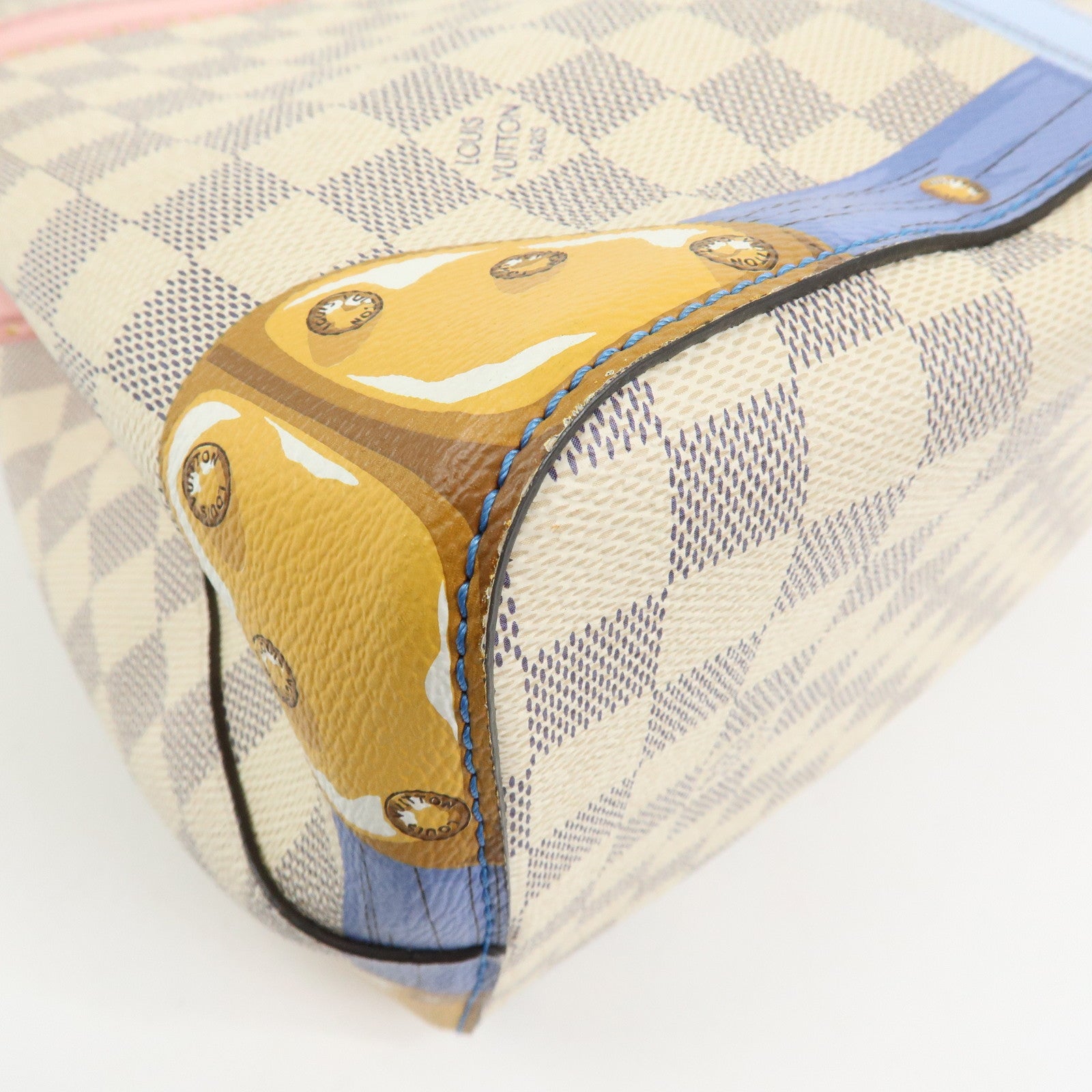 Louis Vuitton Damier Azur Neo Noe Hand Bag Trunk Collection N41066