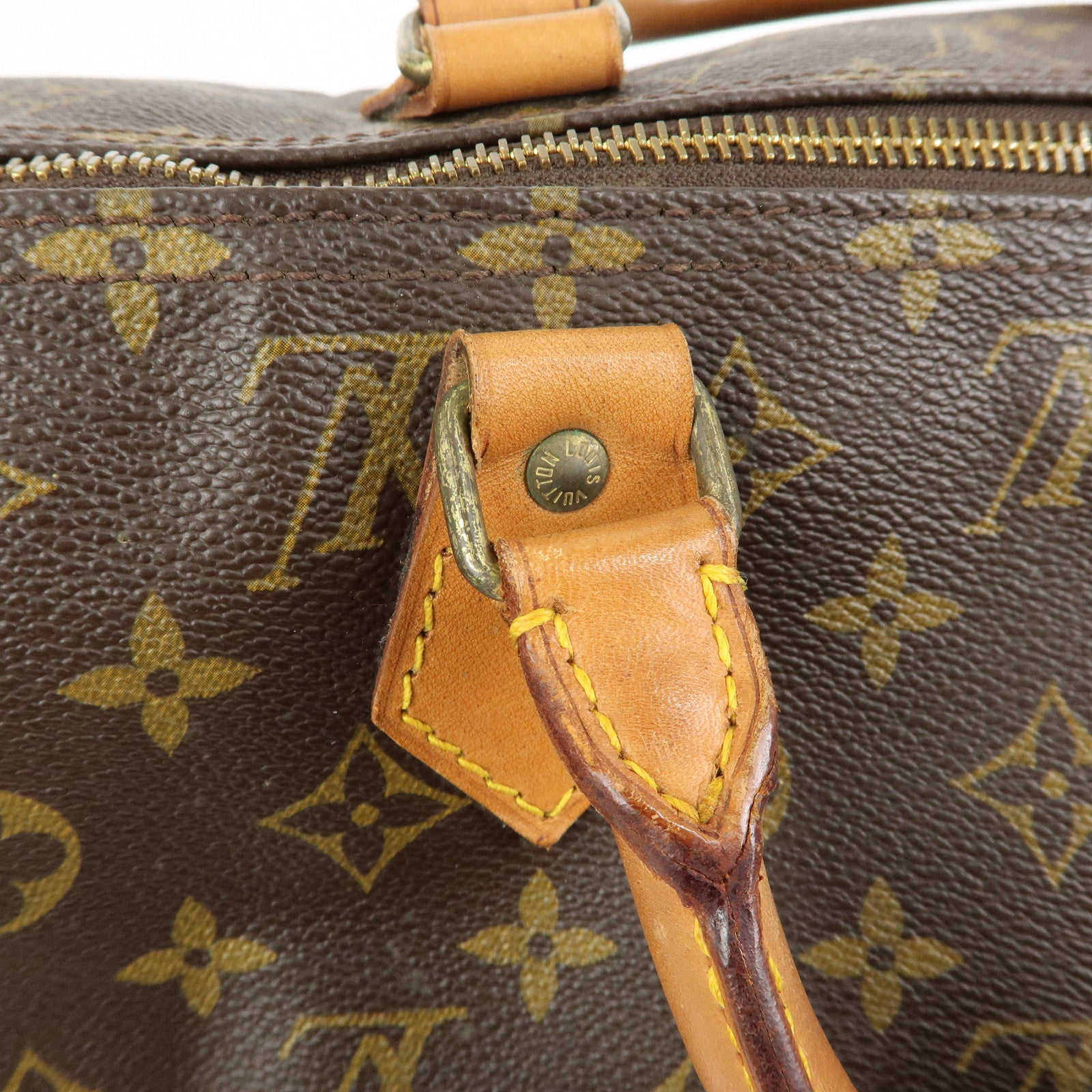 Louis Vuitton Monogram Speedy 40 Hand Bag Boston Bag Brown M41522