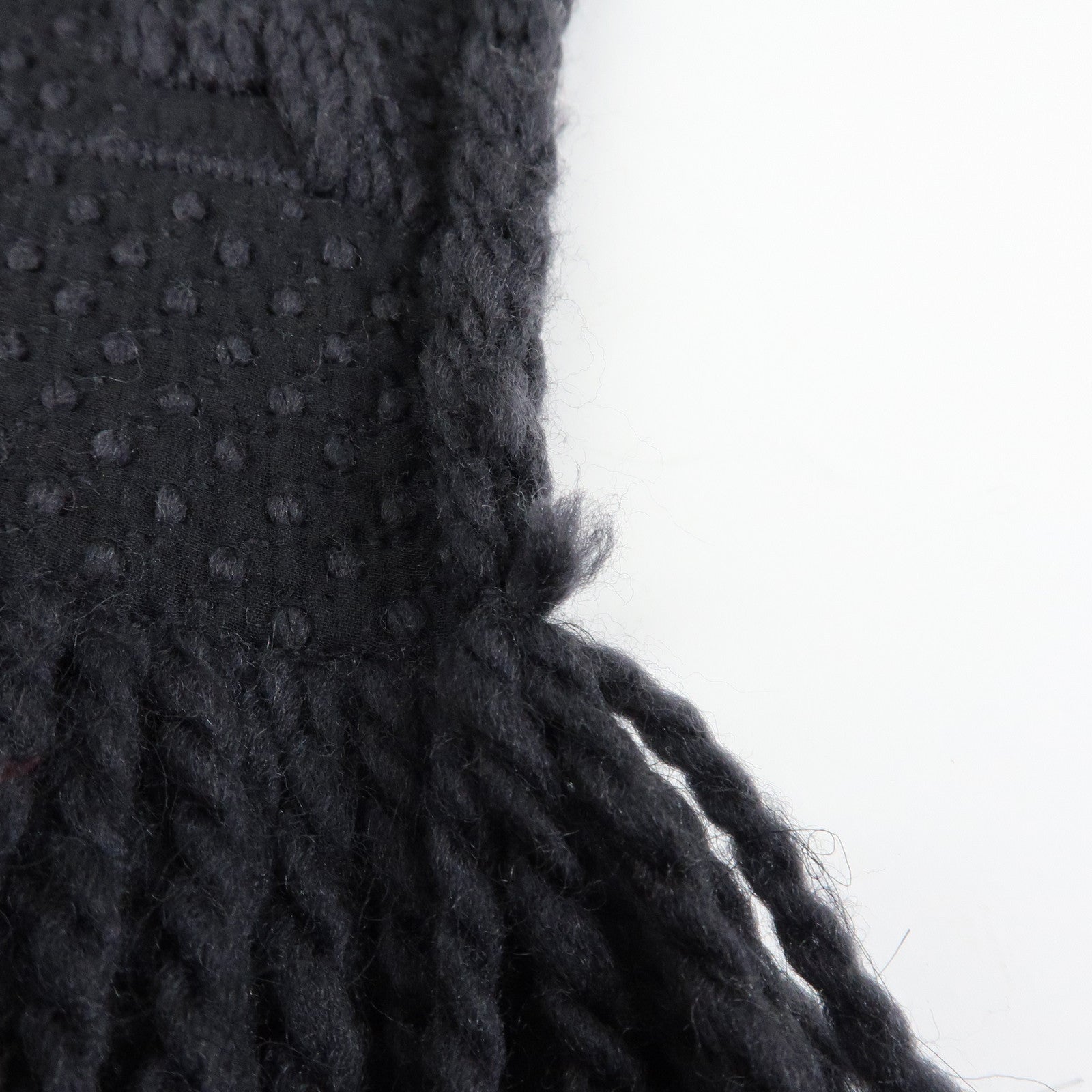 Louis Vuitton Echarpe Logomania Wool Silk Scarf Black M72431