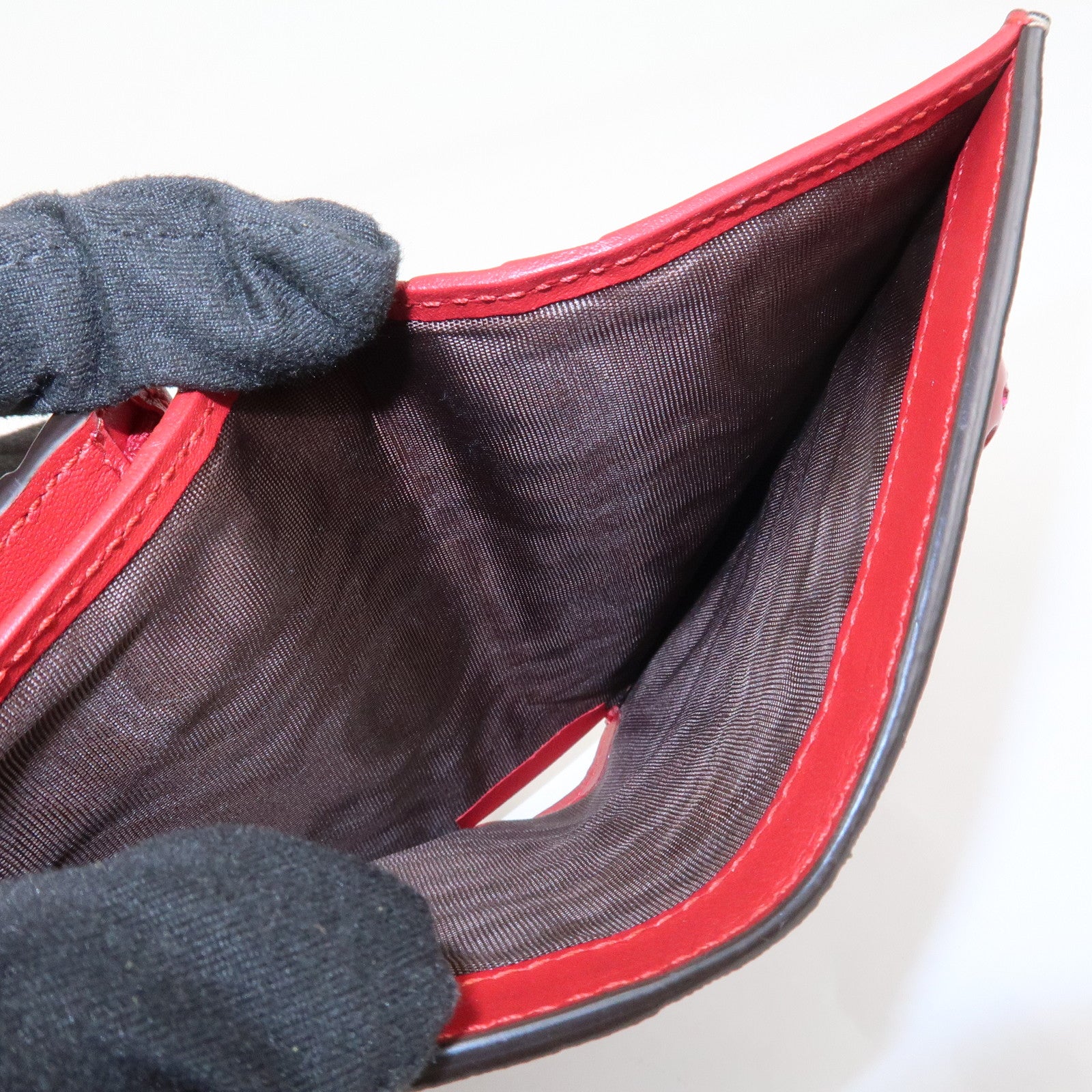 GUCCI Interlocking G GG Supreme Cherry Compact Wallet Beige 476050