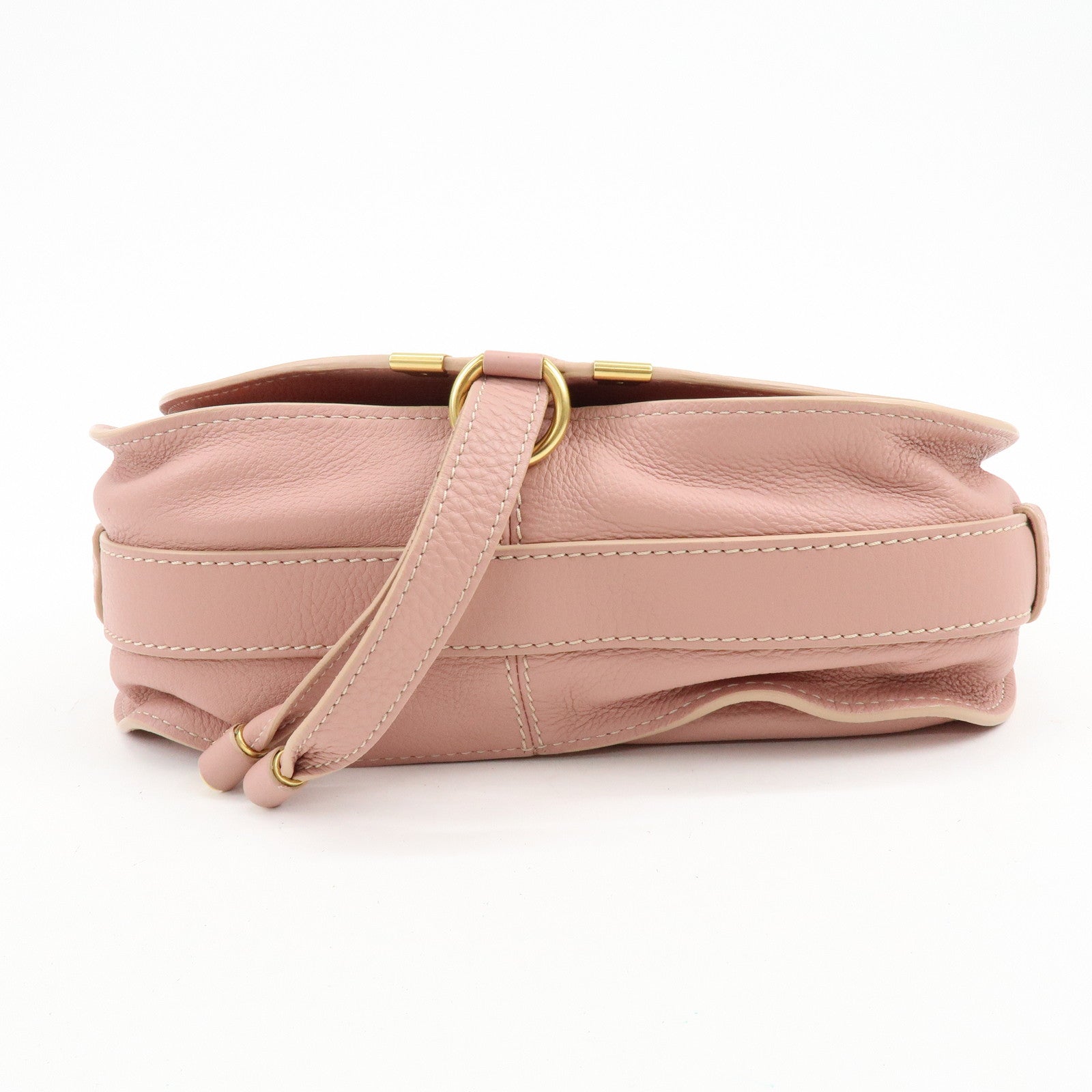 Chloe Marcie Leather Shoulder Bag Crossbody Bag Pink