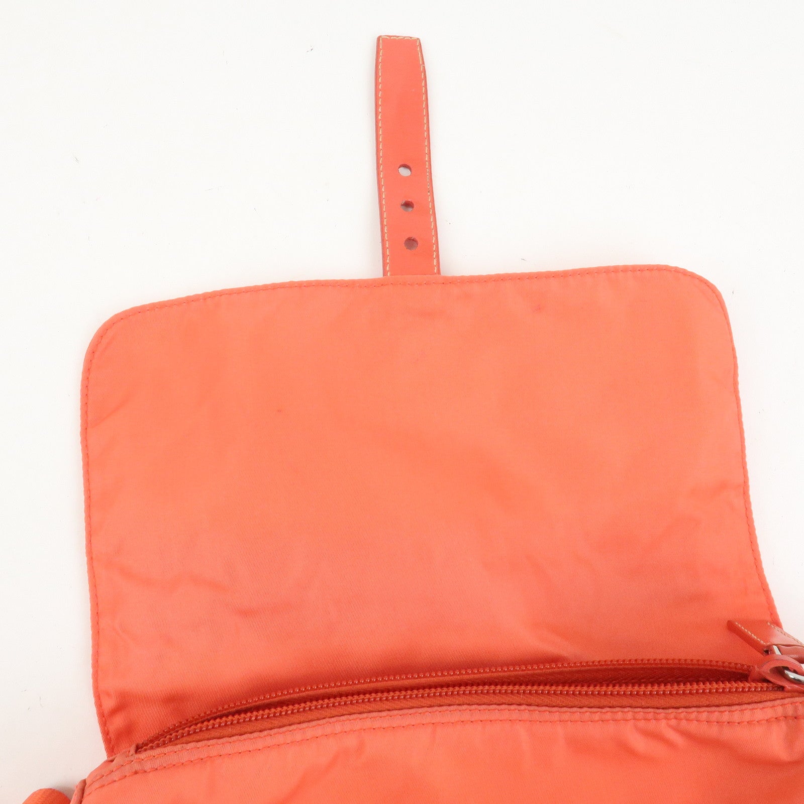 PRADA Triangle Logo Nylon Leather Shoulder Bag Crossbody Bag BT8994