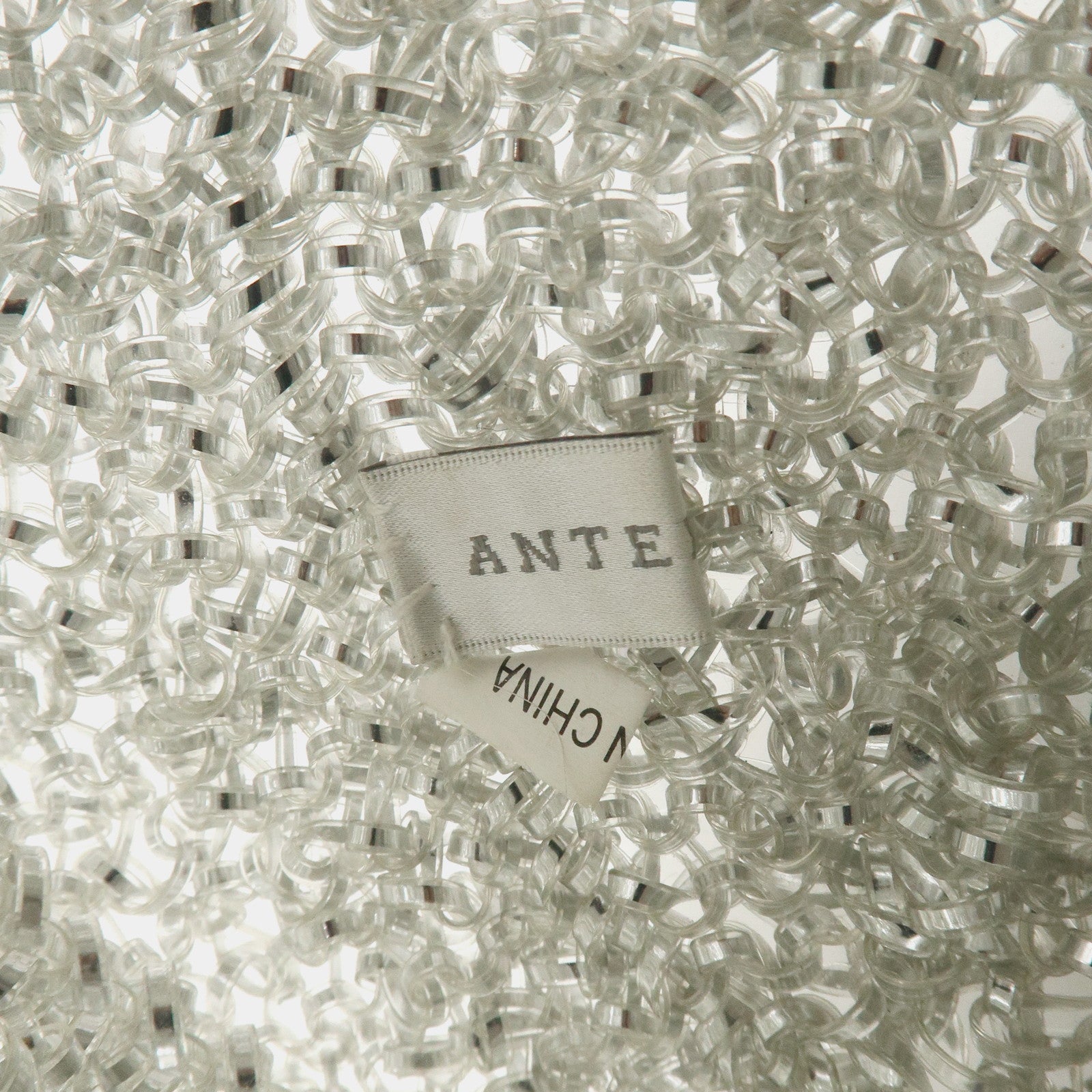 ANTEPRIMA PVC Hand Bag Shoulder Bag Clear Transparent Silver