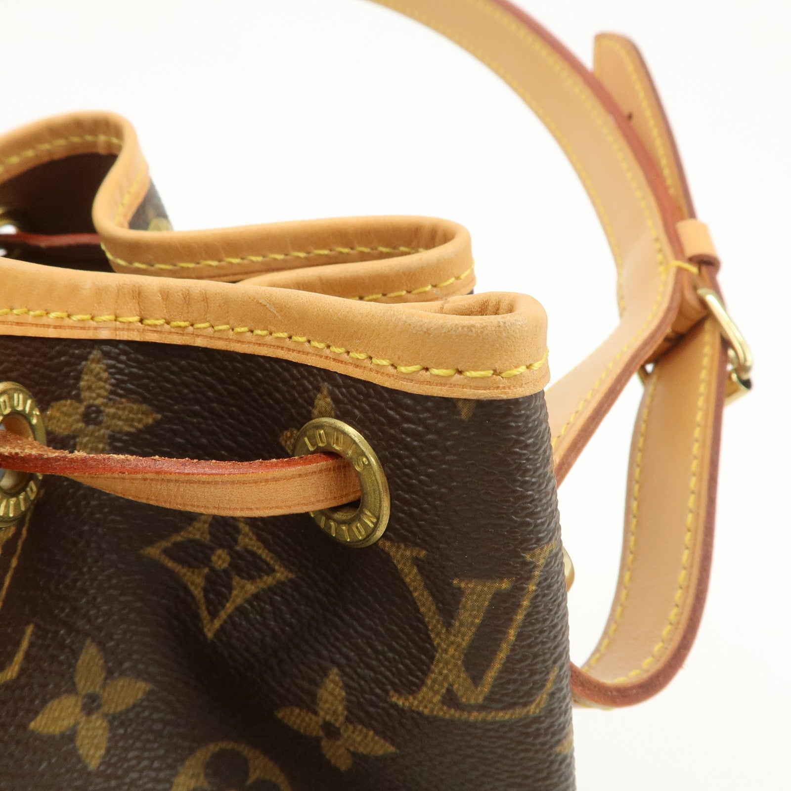 Louis Vuitton Monogram Petit Noe Shoulder Bag Brown M42226