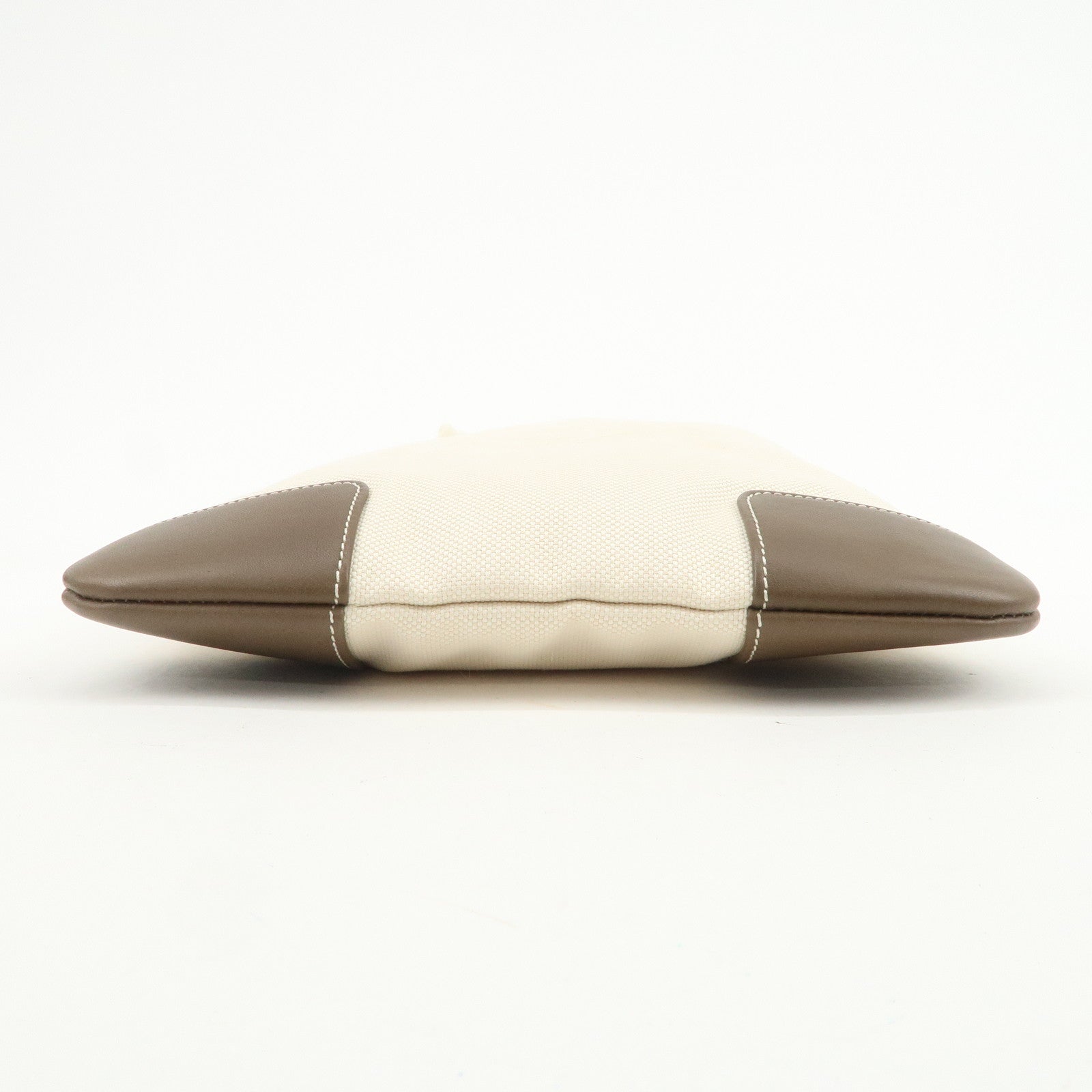 LOEWE Anagram Canvas Leather Shoulder Bag Crossbody Bag Beige