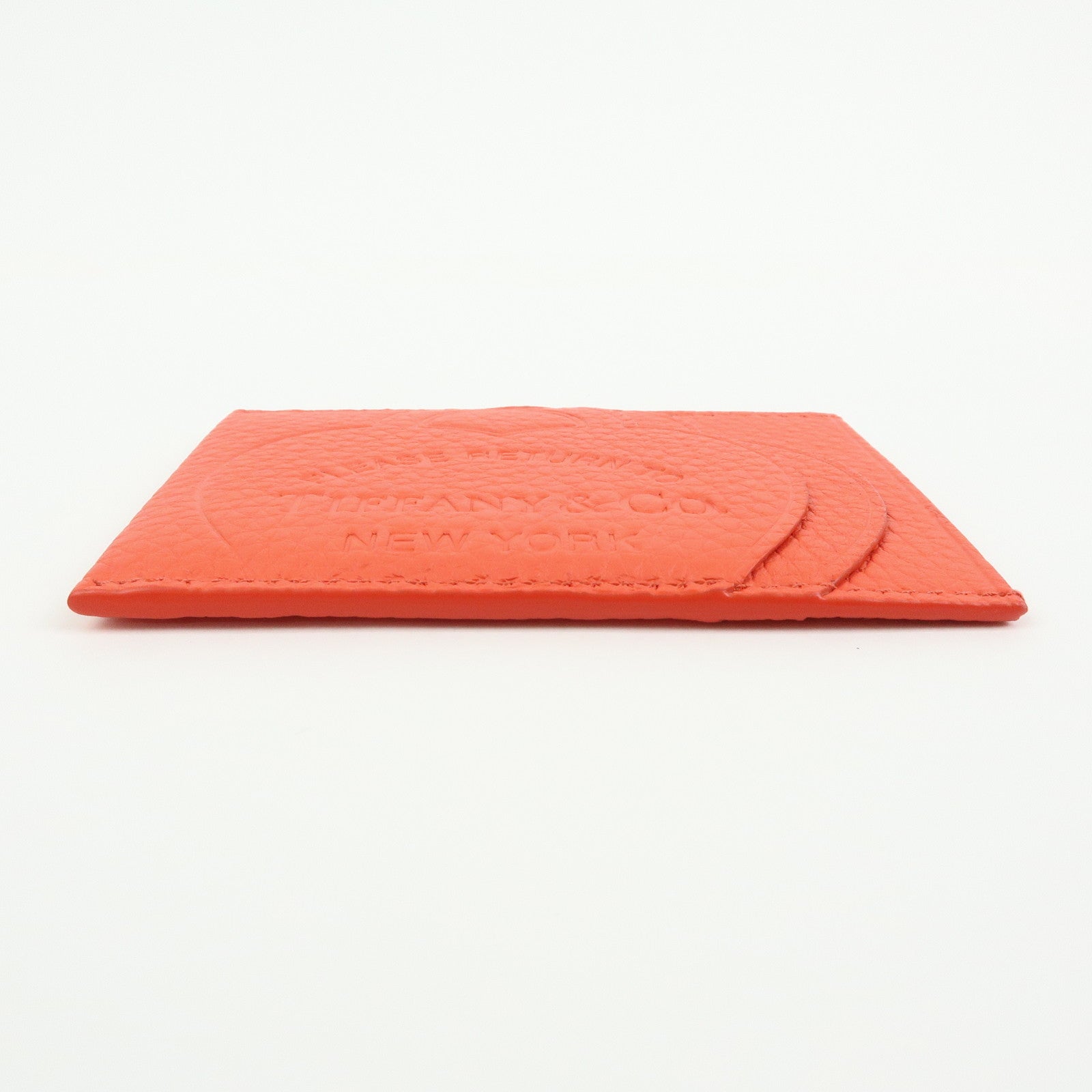 Tiffany & Co Return to Tiffany Leather Card Case Card Holder Red