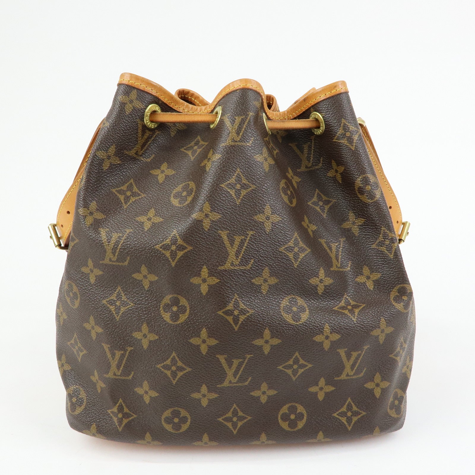 Louis Vuitton Monogram Petit Noe Shoulder Bag Brown M42226