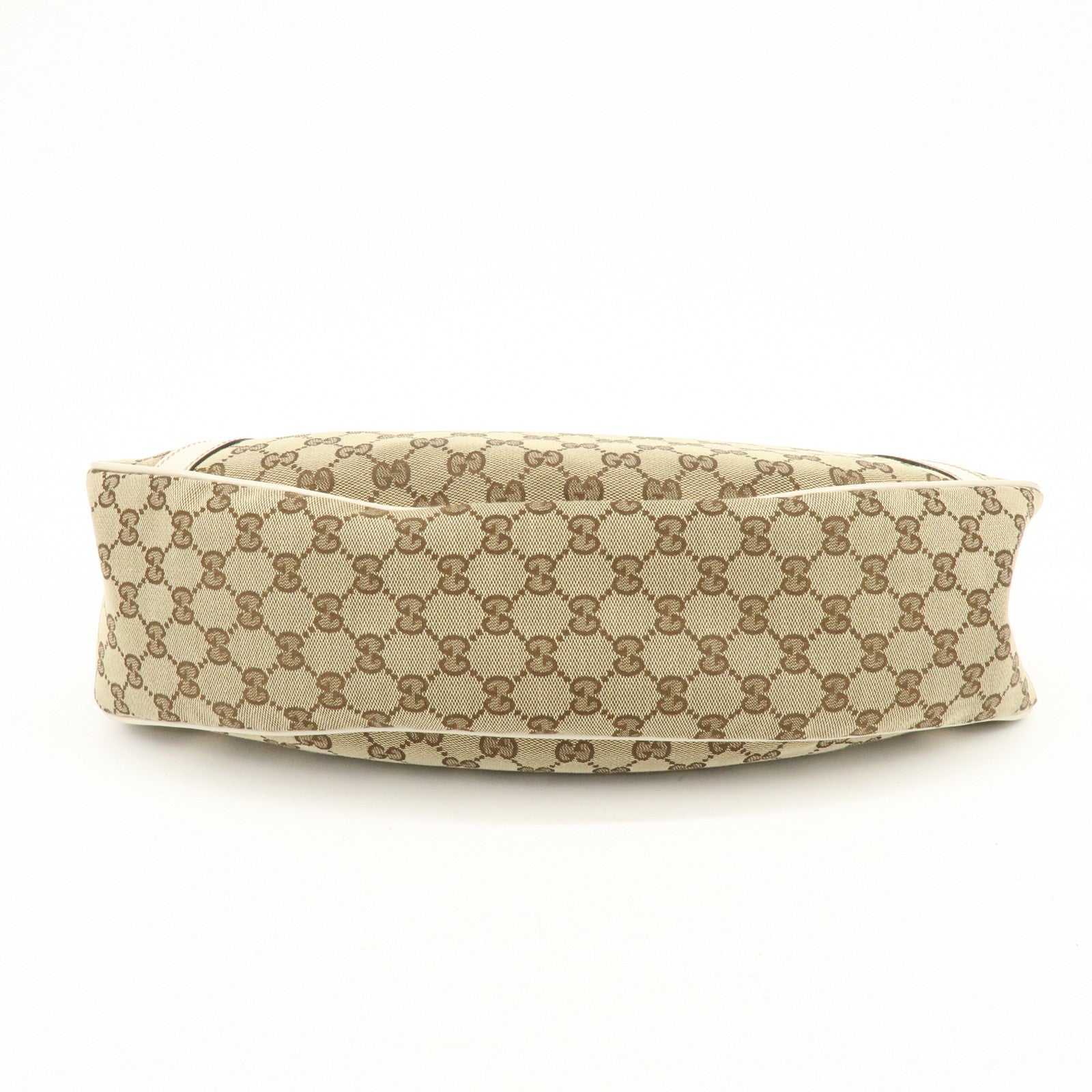 GUCCI Interlocking G GG Twins Canvas Leather Tote Bag Beige 232963