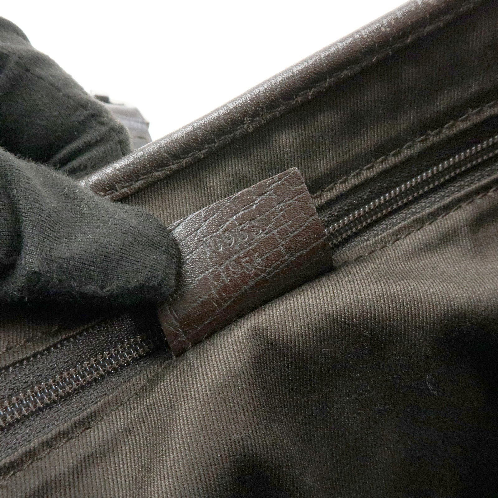GUCCI Sherry Jackie GG Canvas Leather Shoulder Bag Hand Bag 00963