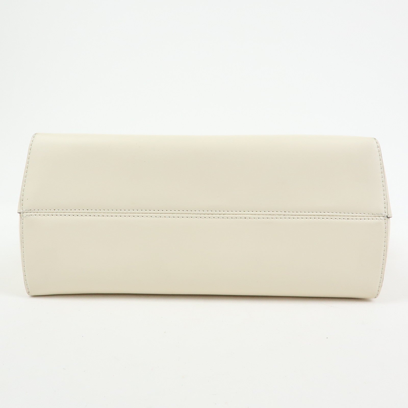 FENDI By The Way Leather Medium 2Way Bag Shoulder Bag Ivory 8BL146